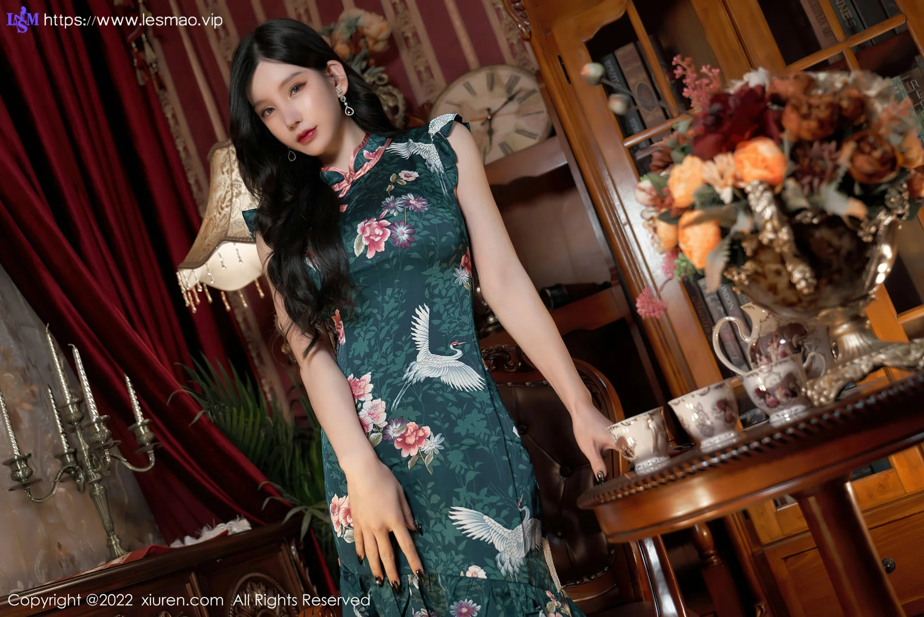 XiuRen 秀人 No.4695 图纹旗袍 周于希Sally 三亚旅拍111 - 11