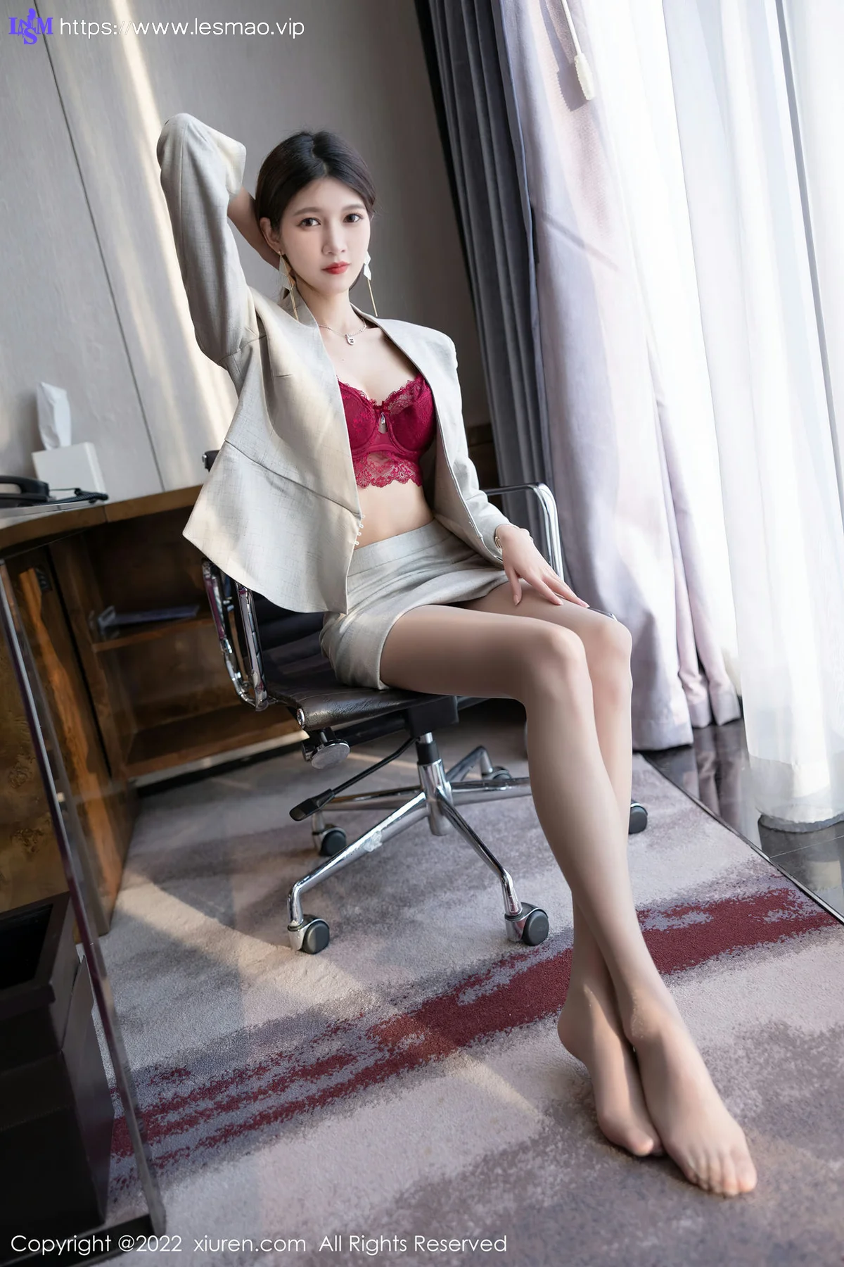 XiuRen 秀人 No.4713 简约灰色制服 程程程- 性感写真3 - 40