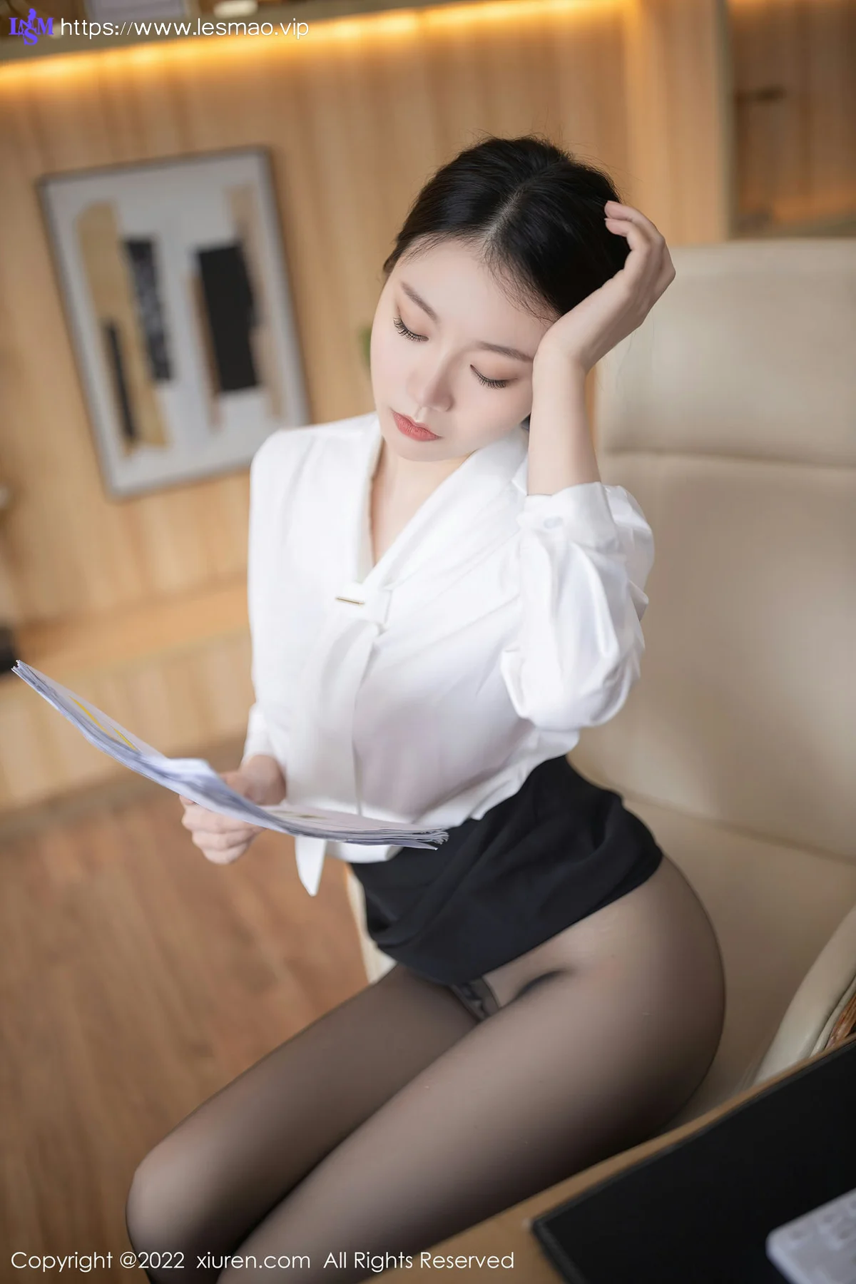 XiuRen 秀人 No.4755 女老板角色扮演 安然Maleah 珠三角旅拍1 - 20