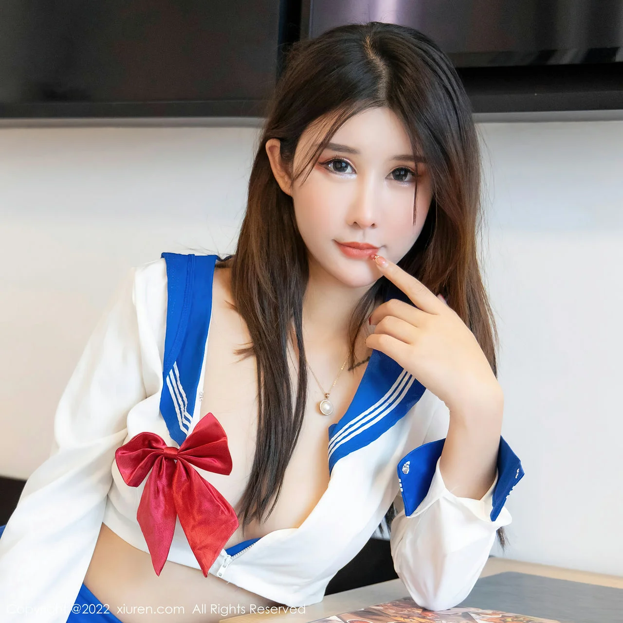 XiuRen 秀人 No.4781 jk制服诱惑 夏沫沫tifa 性感写真2 - 23