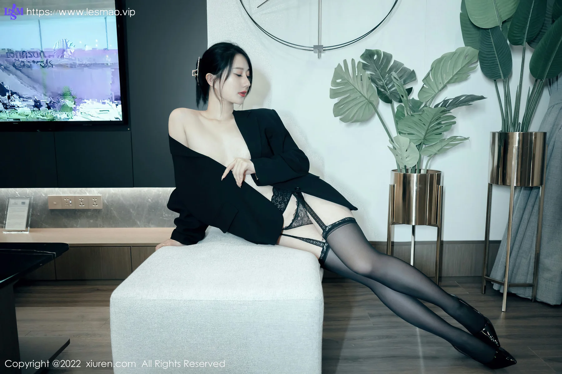 XiuRen 秀人 No.4801 魅惑黑丝 苏小曼babyface 性感写真3 - 36
