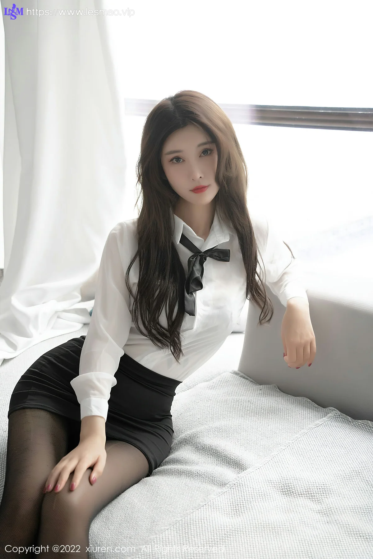 XiuRen 秀人 No.4807 诱人黑丝 夏沫沫tifa 性感写真33 - 36