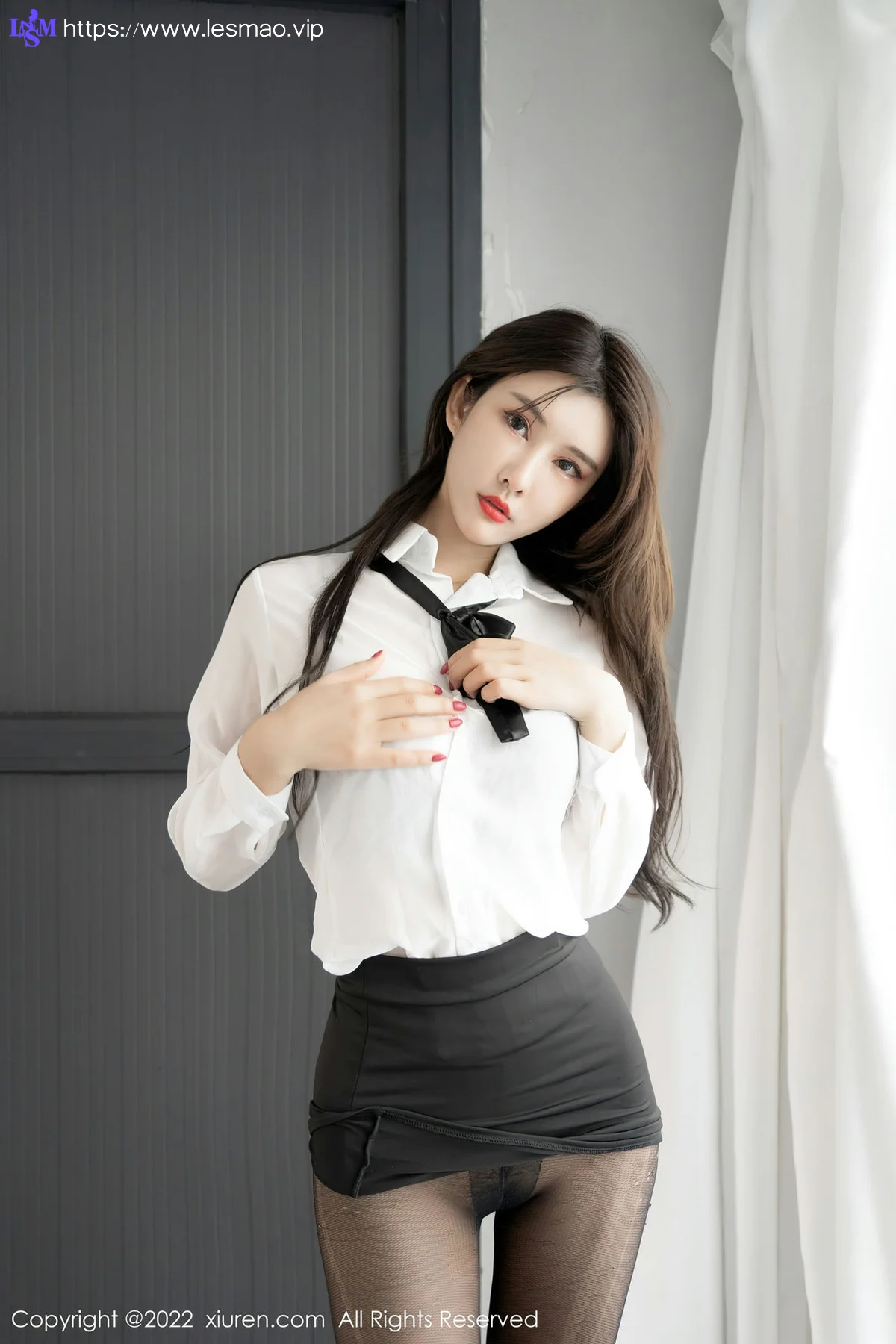 XiuRen 秀人 No.4807 诱人黑丝 夏沫沫tifa 性感写真33 - 45