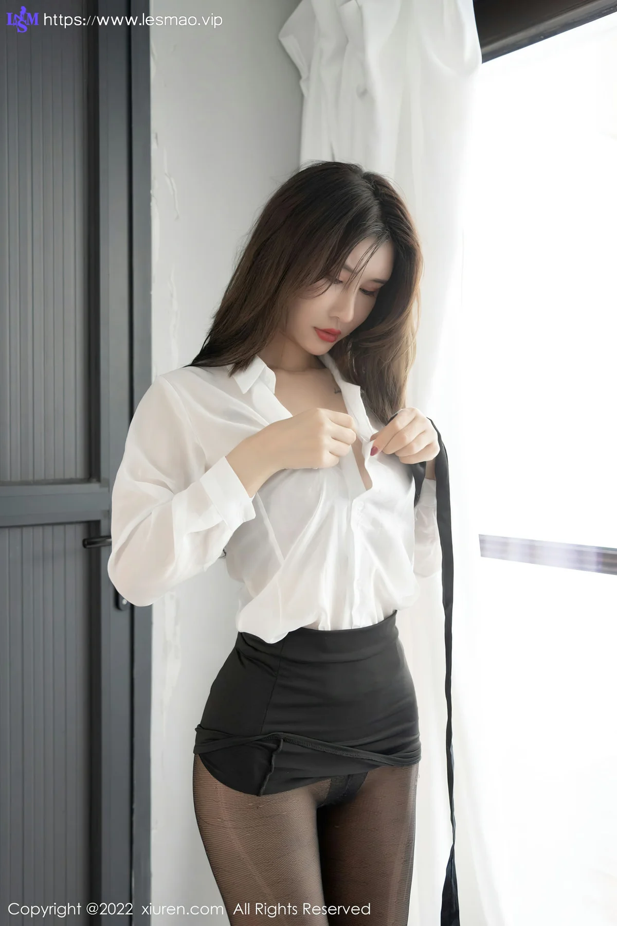 XiuRen 秀人 No.4807 诱人黑丝 夏沫沫tifa 性感写真33 - 47