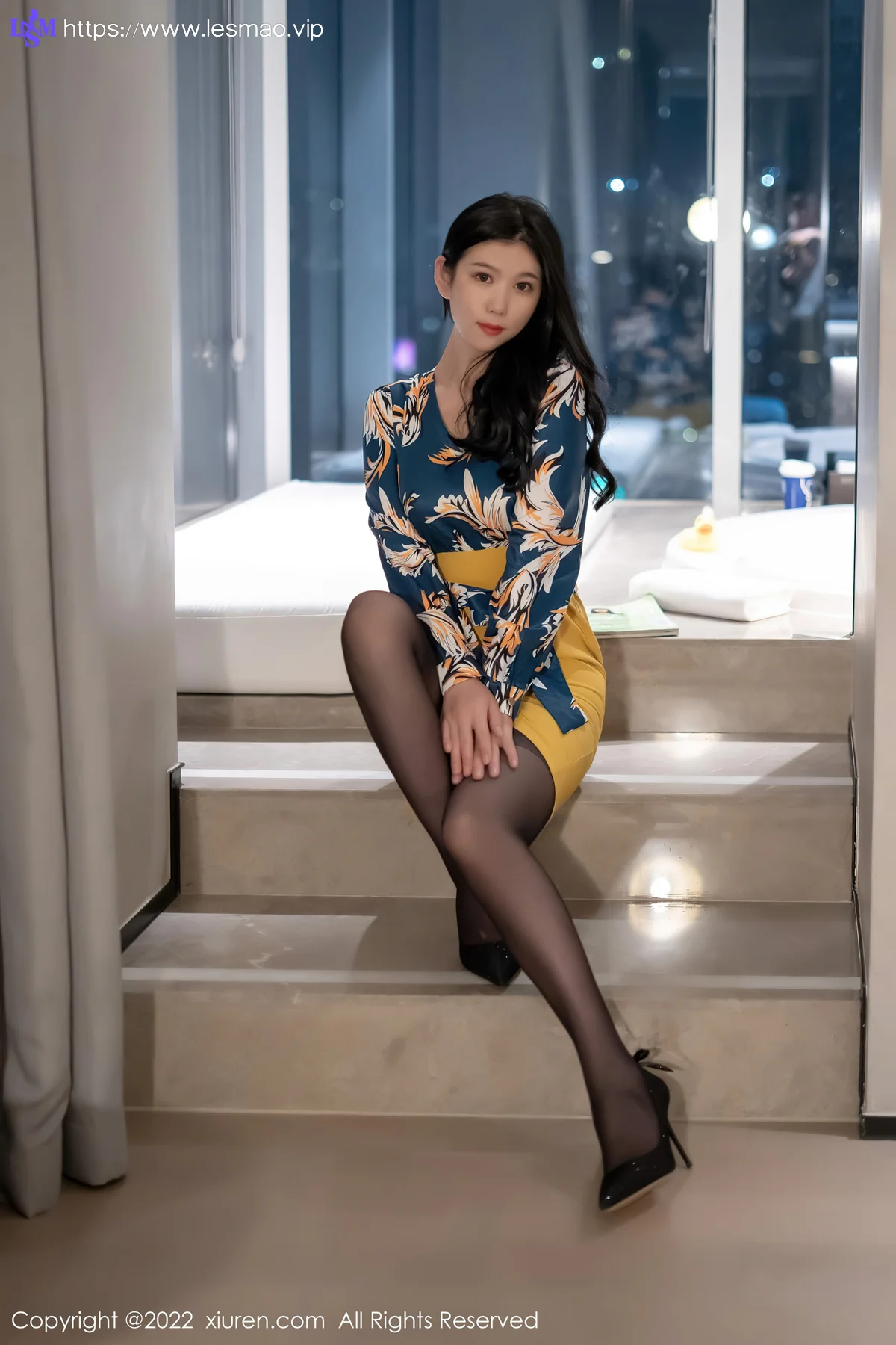 XiuRen 秀人 No.4880 黄色短裙 李雅柔182CM 性感写真 - 11