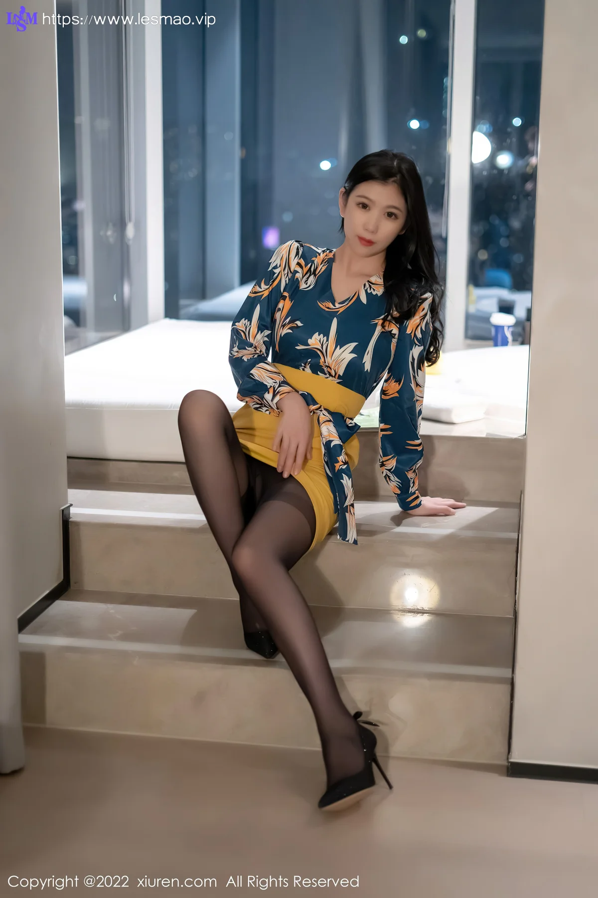 XiuRen 秀人 No.4880 黄色短裙 李雅柔182CM 性感写真 - 12