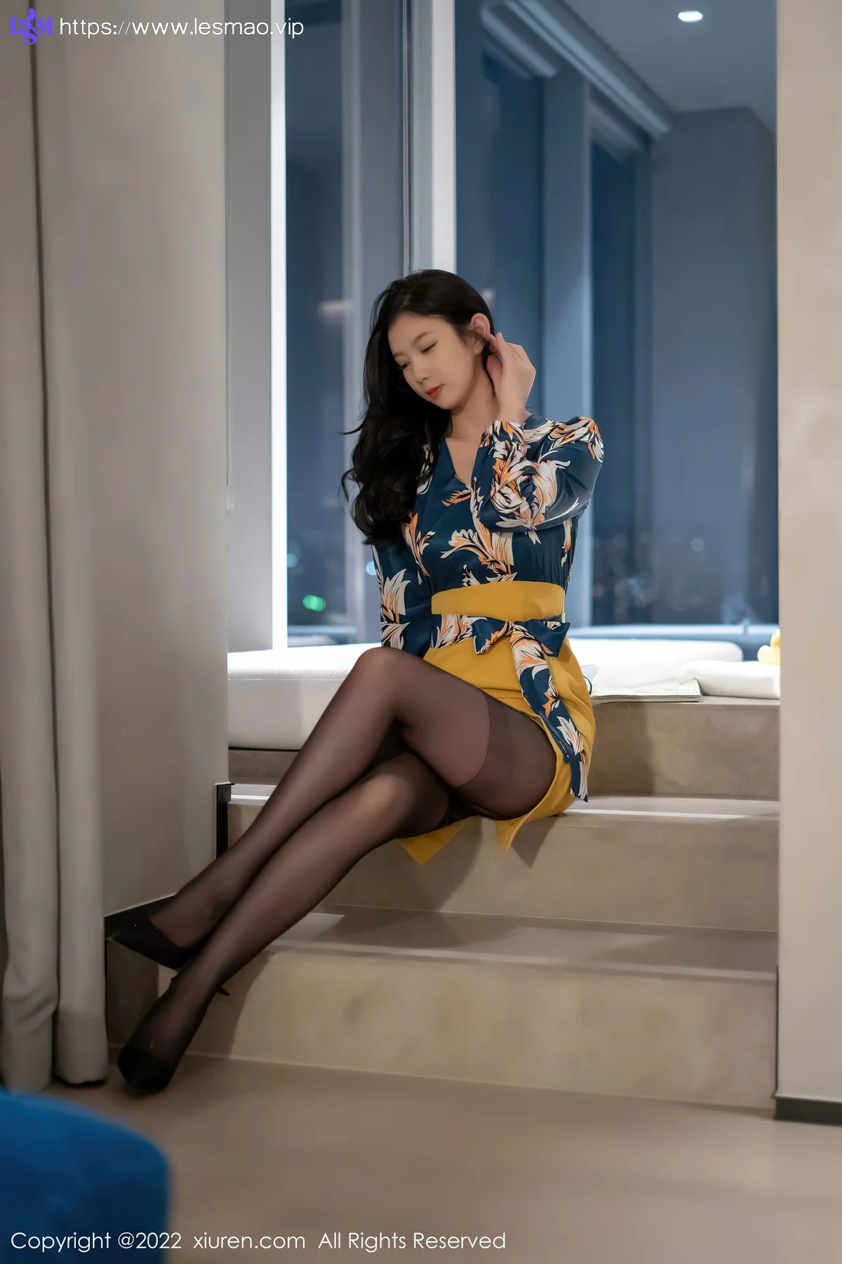 XiuRen 秀人 No.4880 黄色短裙 李雅柔182CM 性感写真 - 14