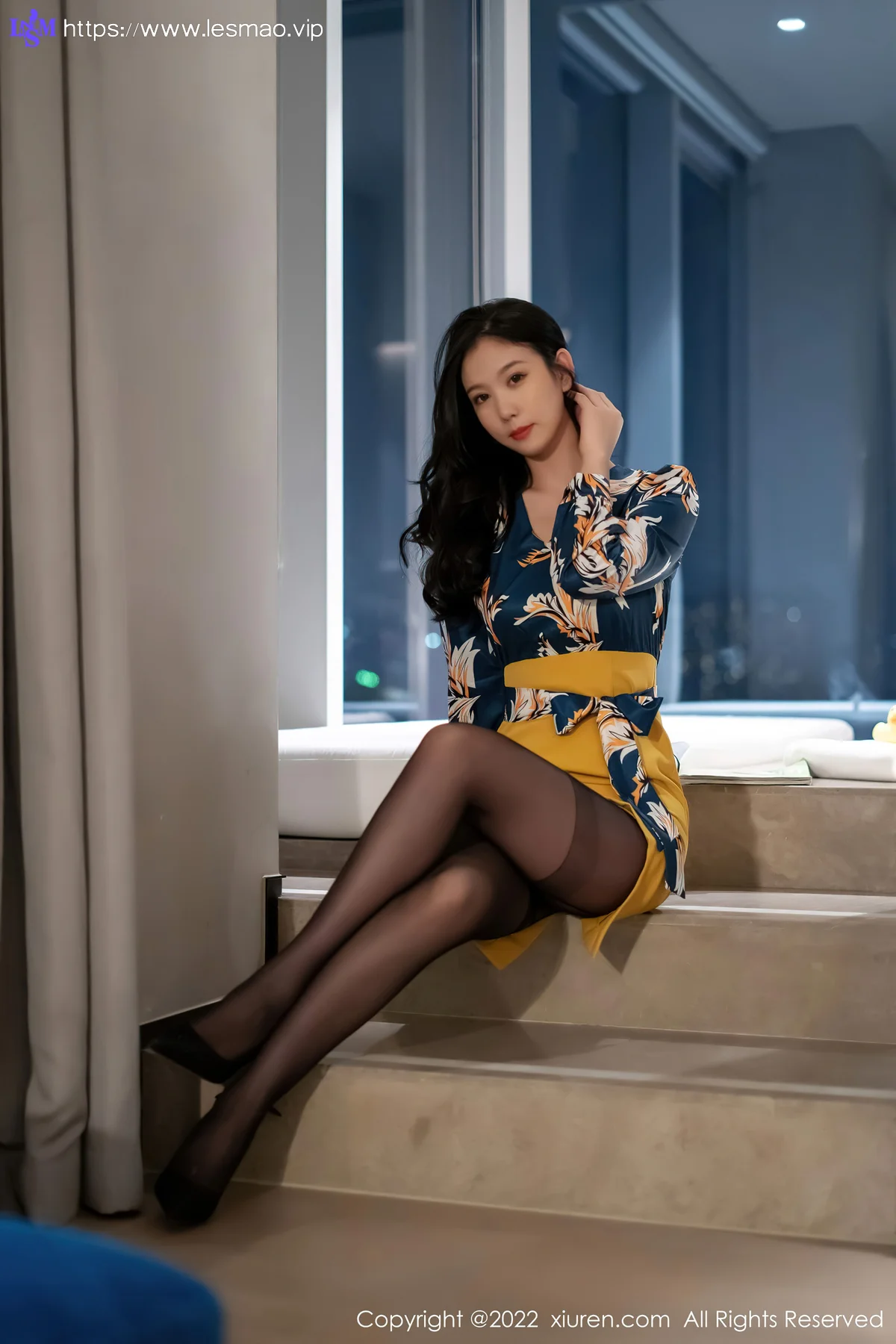 XiuRen 秀人 No.4880 黄色短裙 李雅柔182CM 性感写真 - 15