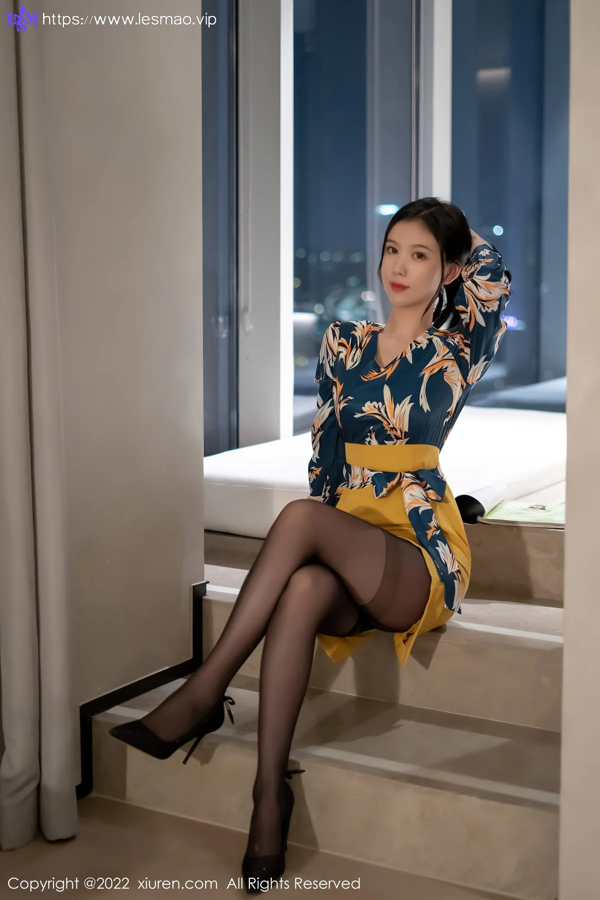 XiuRen 秀人 No.4880 黄色短裙 李雅柔182CM 性感写真 - 18