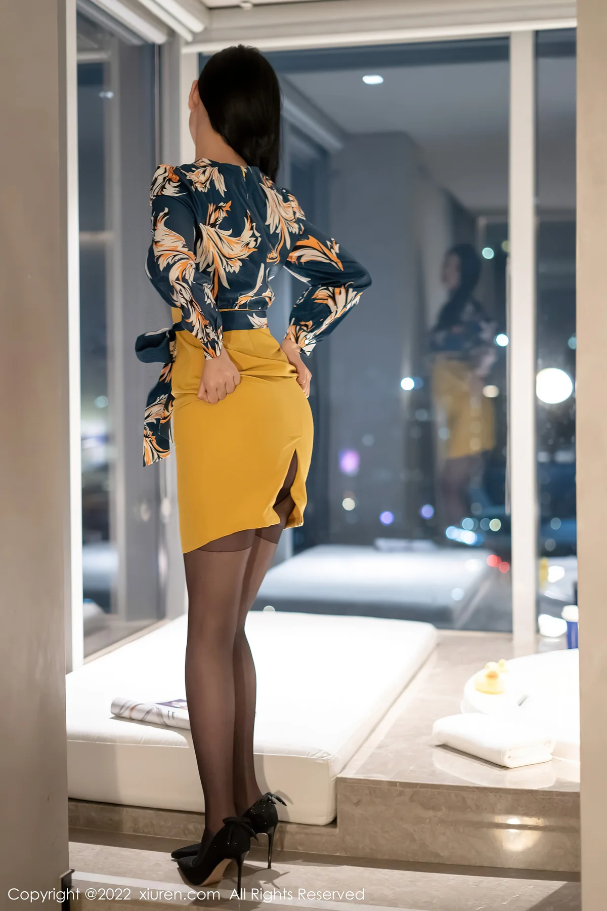 XiuRen 秀人 No.4880 黄色短裙 李雅柔182CM 性感写真 - 23