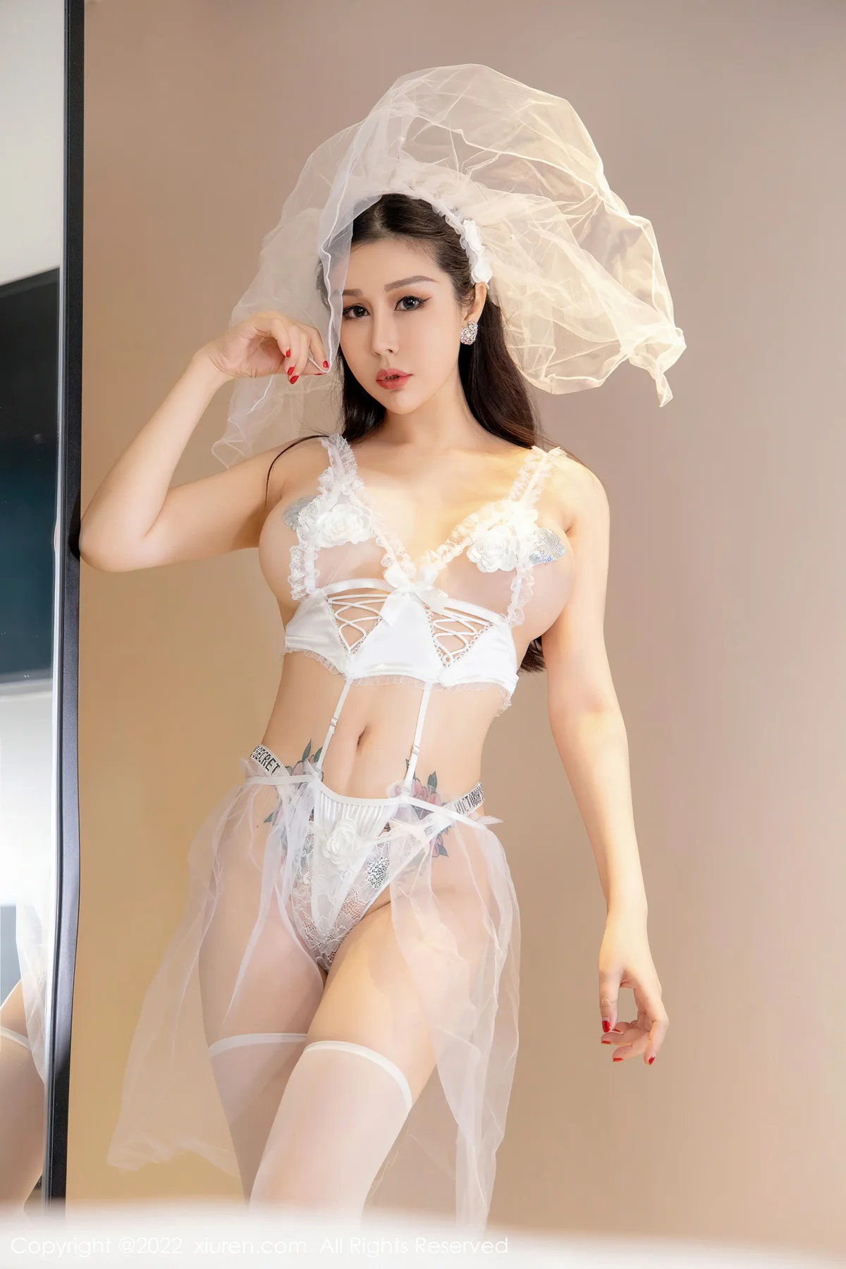 XiuRen 秀人 No.4923 薄纱内衣  田冰冰 性感写真 - 51