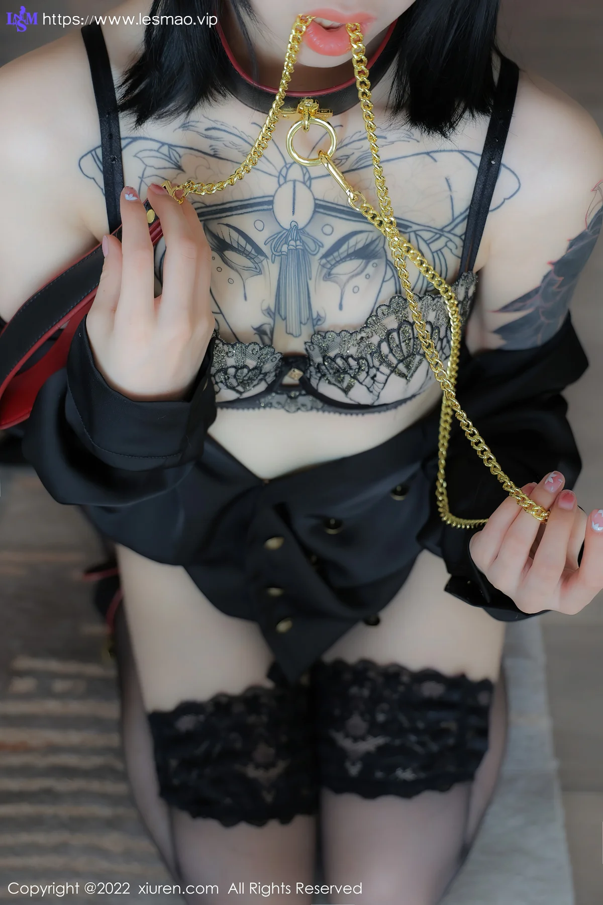 XiuRen 秀人 No.4927 黑色蕾丝内衣 奶瓶. 性感写真1 - 34