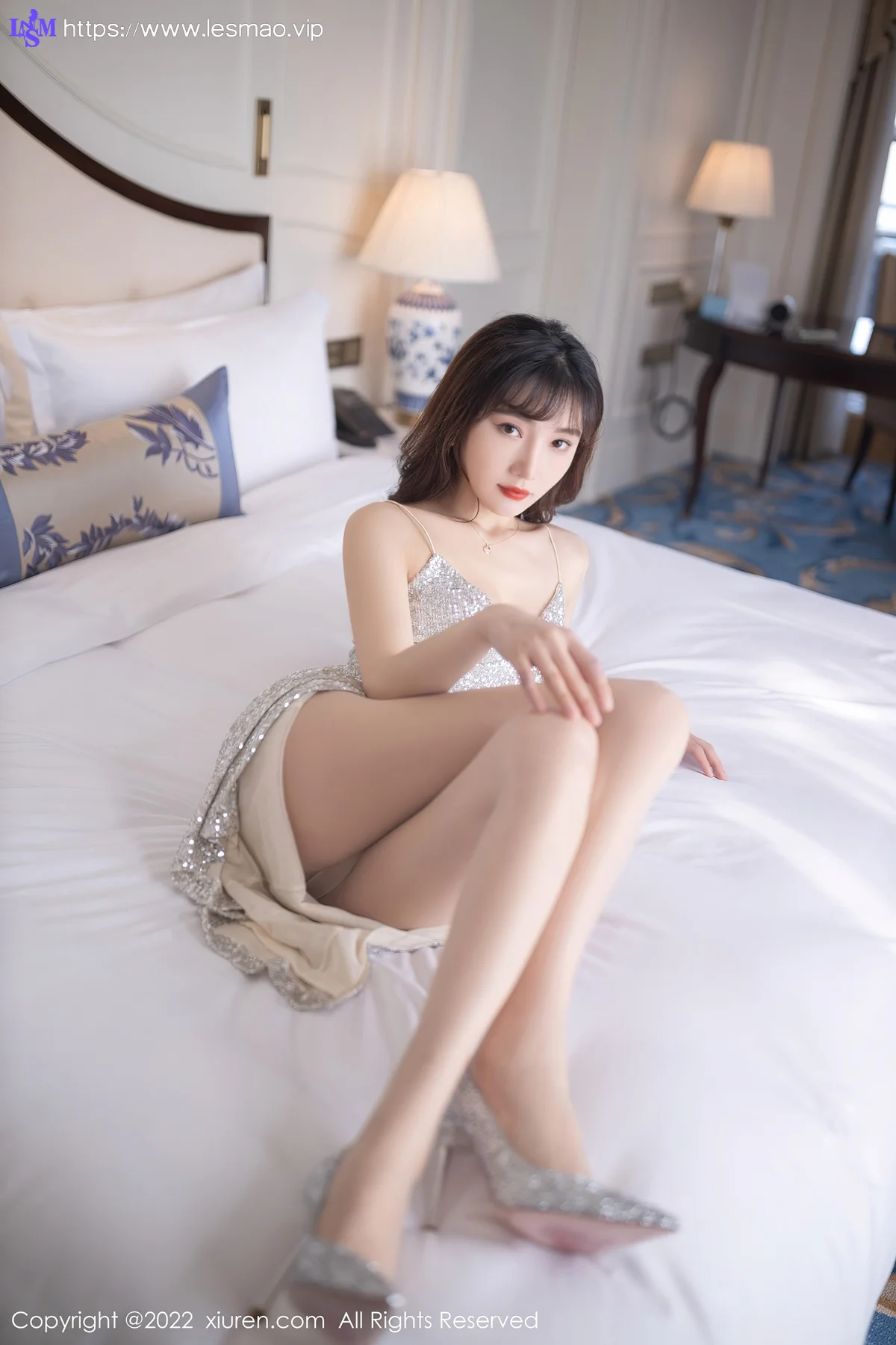 XiuRen 秀人 No.5003 灰色吊带裙 陆萱萱 珠三角旅拍11 - 75