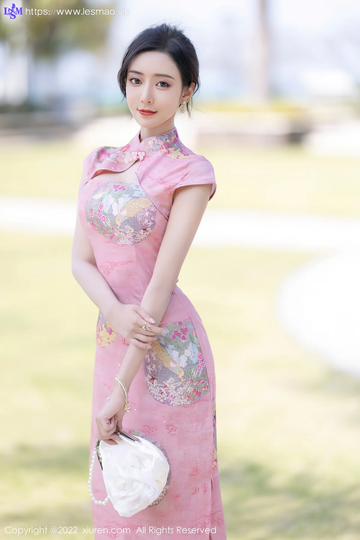 XiuRen 秀人 No.5007 粉红色旗袍 王馨瑶yanni 厦门旅拍11 - 15