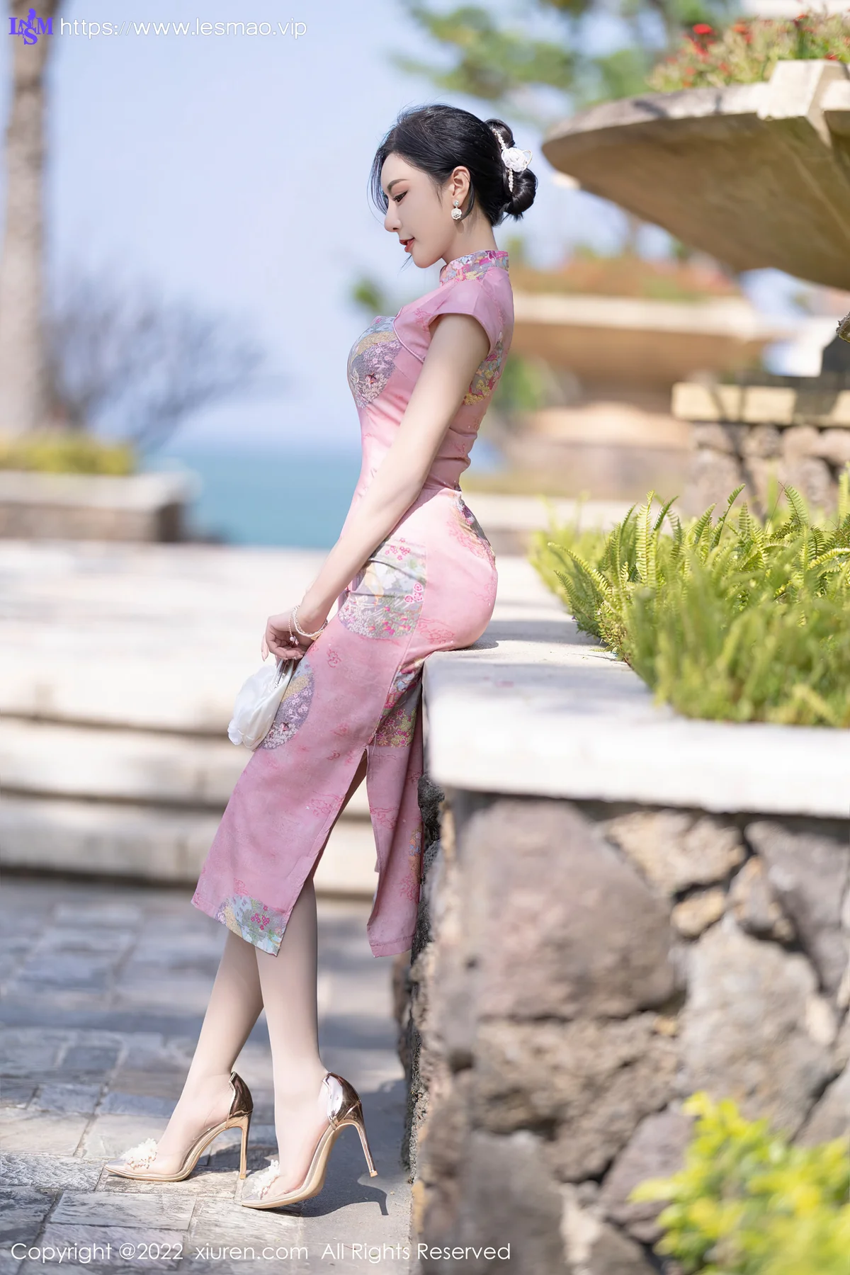 XiuRen 秀人 No.5007 粉红色旗袍 王馨瑶yanni 厦门旅拍11 - 16