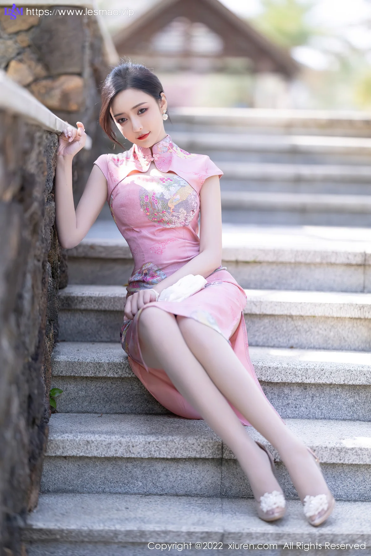 XiuRen 秀人 No.5007 粉红色旗袍 王馨瑶yanni 厦门旅拍11 - 17