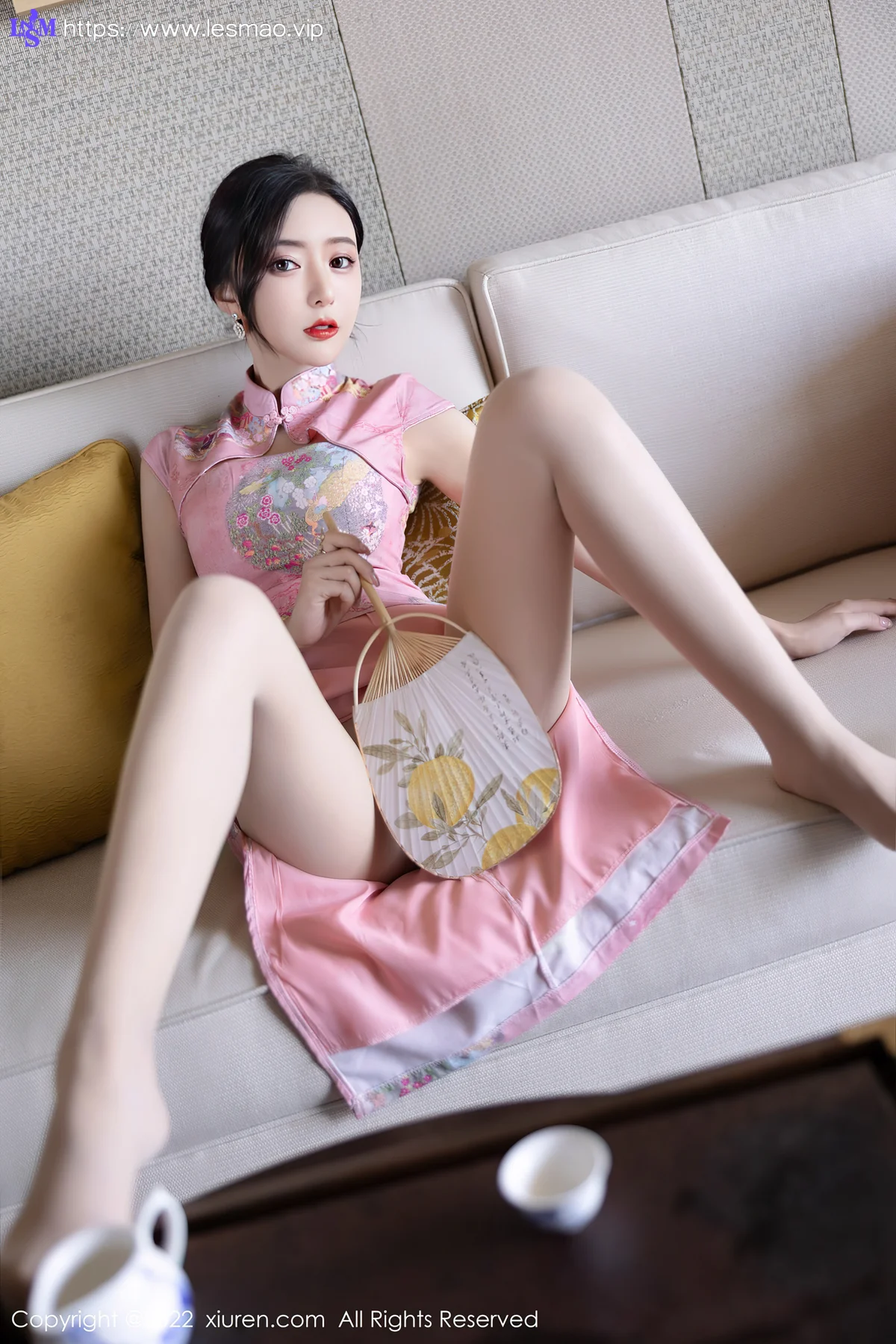 XiuRen 秀人 No.5007 粉红色旗袍 王馨瑶yanni 厦门旅拍11 - 47