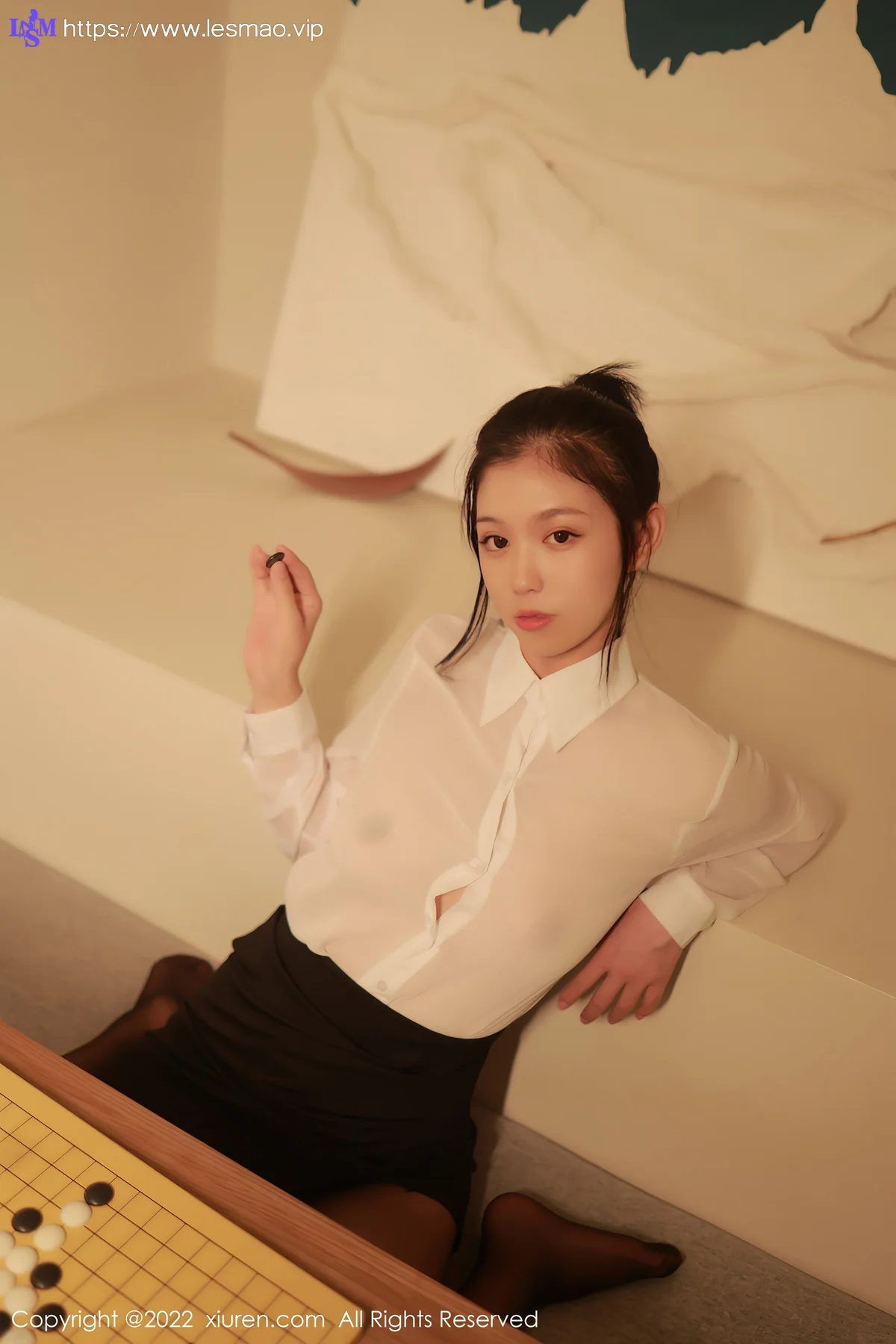 XiuRen 秀人 No.5057 白色轻透上衣 李雅柔182CM 性感写真3 - 16