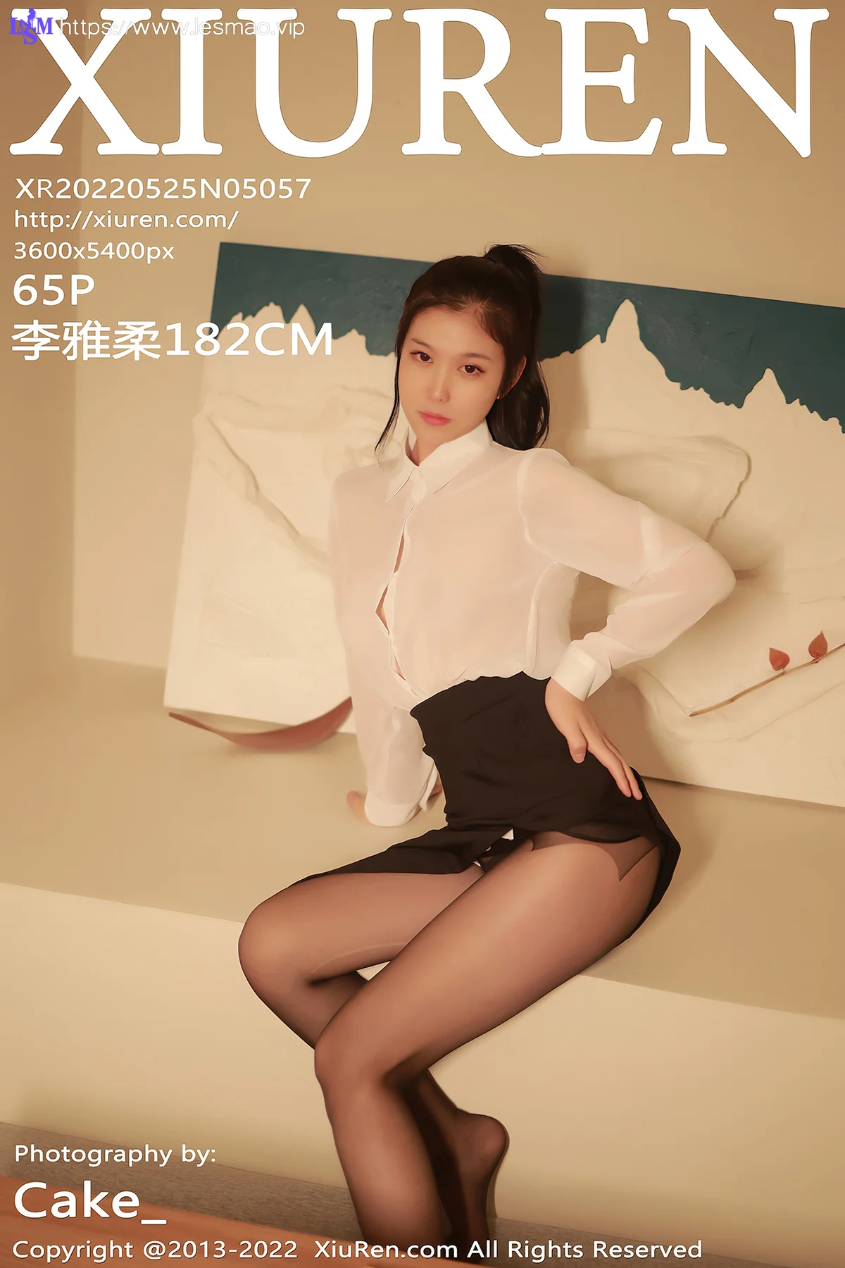 XiuRen 秀人 No.5057 白色轻透上衣 李雅柔182CM 性感写真3 - 66