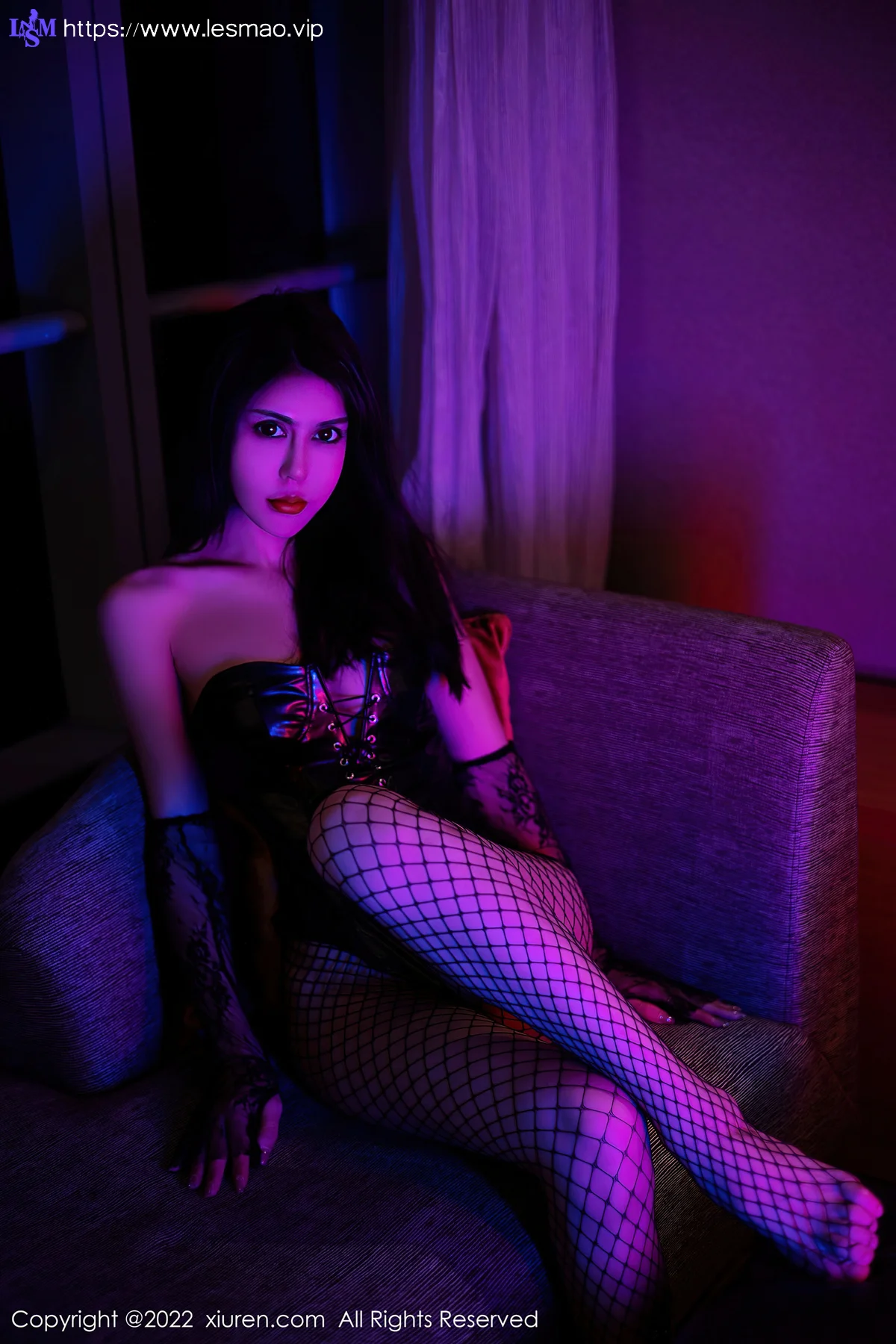 XiuRen 秀人 No.5065 网格丝袜 蓝莓FY 新人模特写真 - 29