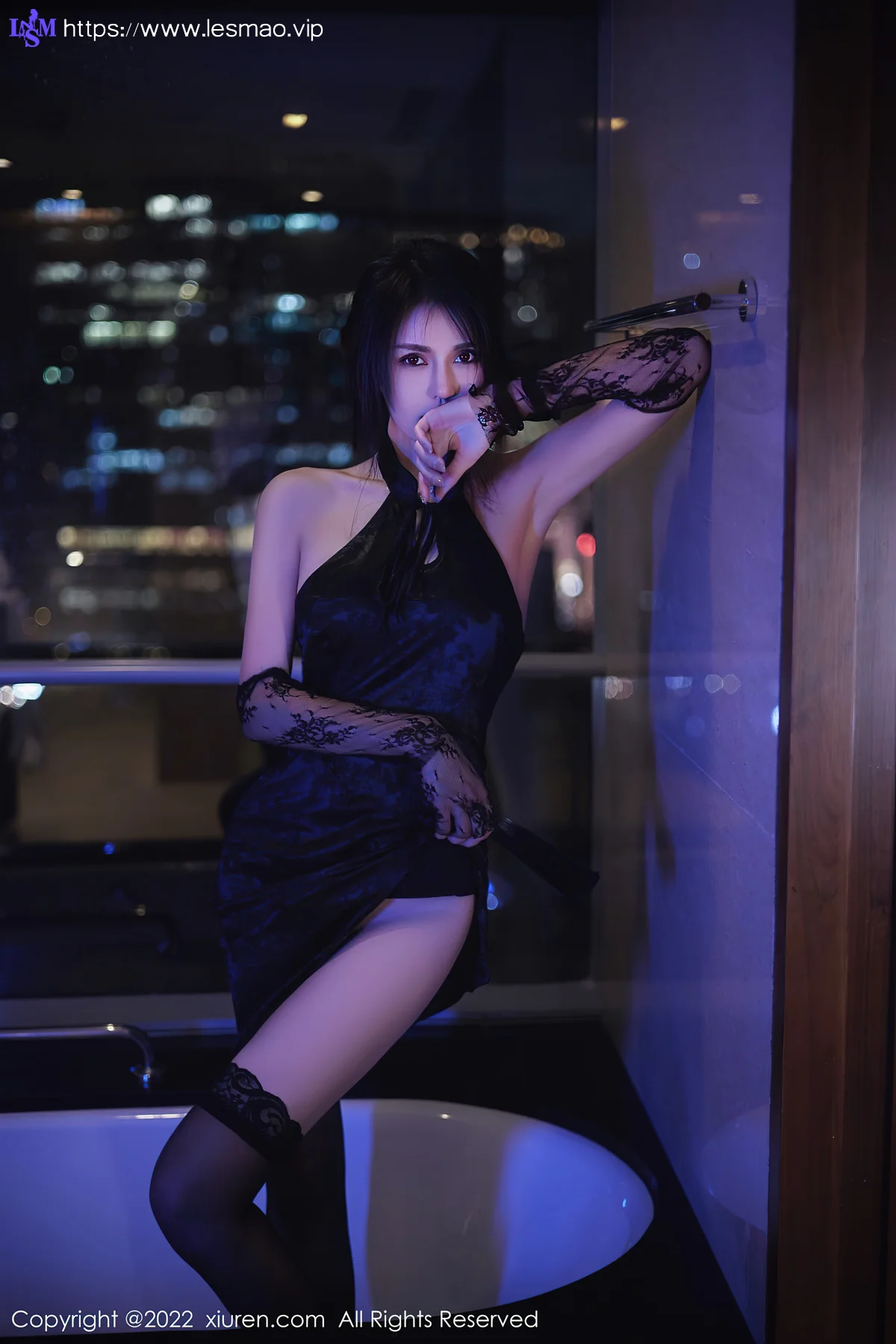 XiuRen 秀人 No.5065 网格丝袜 蓝莓FY 新人模特写真 - 65