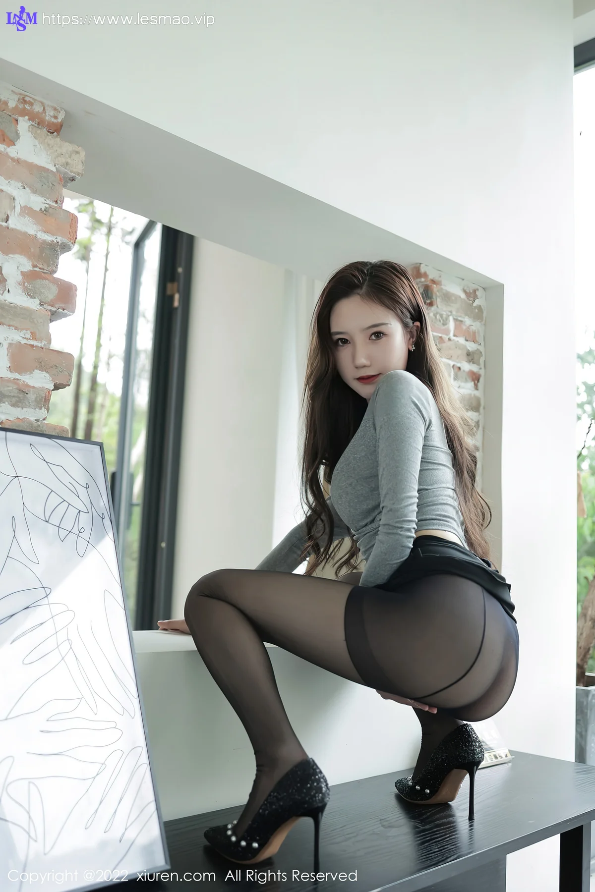 XiuRen 秀人 No.5082 黑丝高跟鞋 古月小同学 性感写真1 - 46