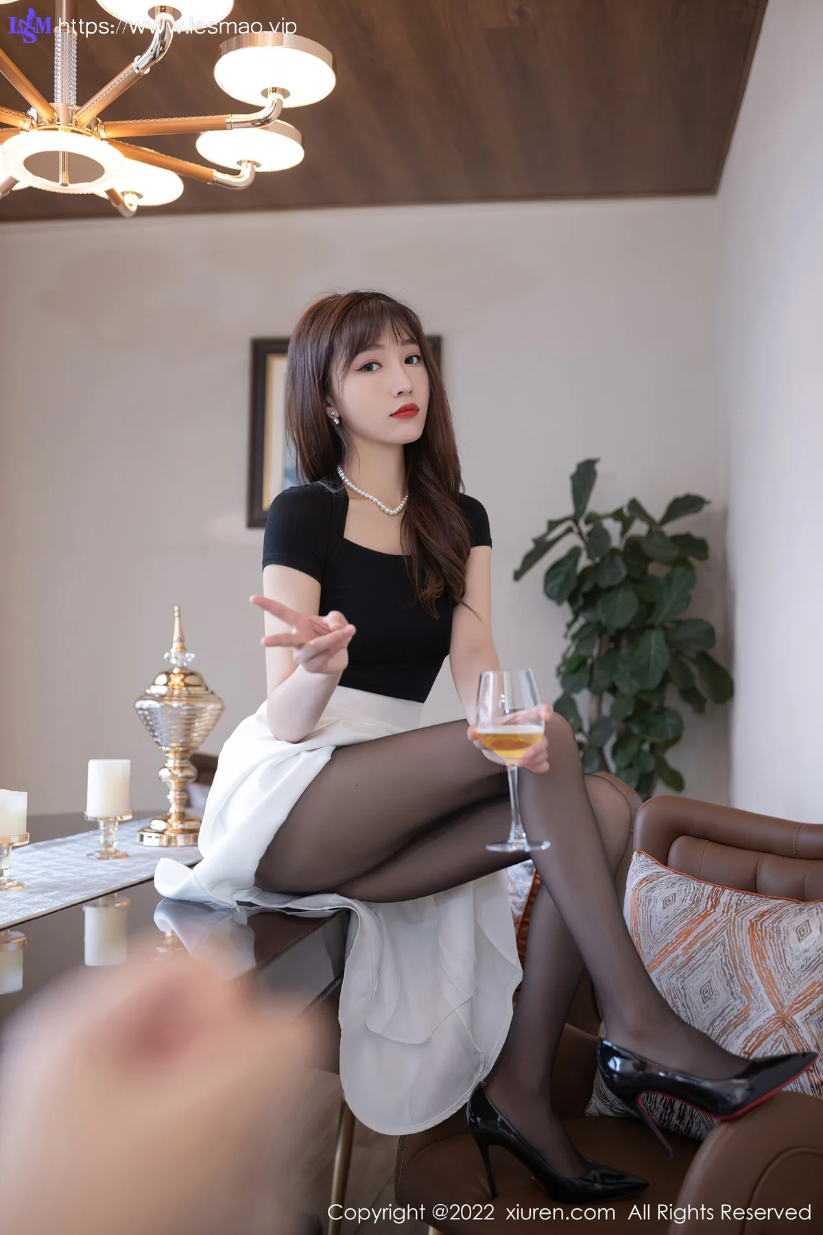 XiuRen 秀人 No.5095 黑色收身上衣 陆萱萱 珠三角旅拍 - 12