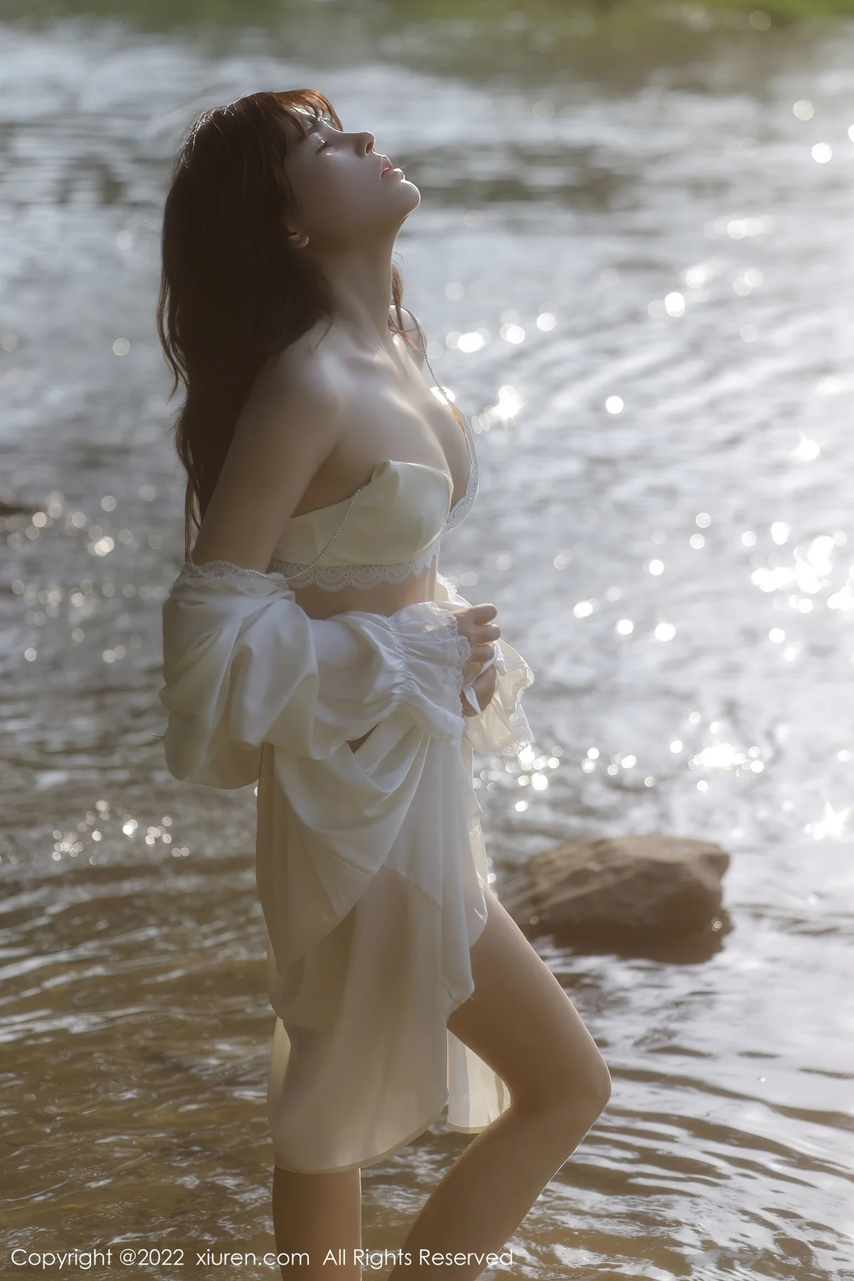 XiuRen 秀人 No.5098 白色蕾丝内衣 许嘉欣 性感写真33 - 35