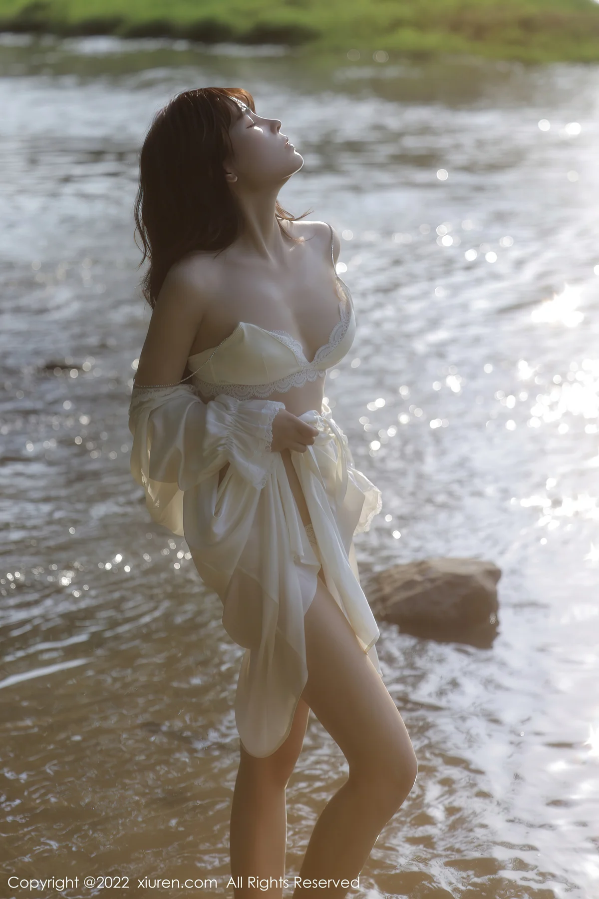 XiuRen 秀人 No.5098 白色蕾丝内衣 许嘉欣 性感写真33 - 36