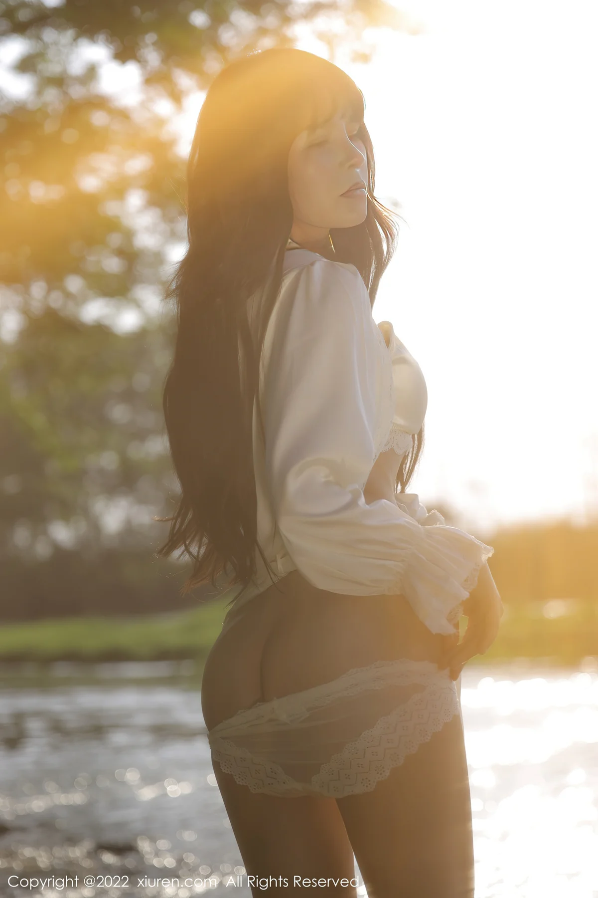 XiuRen 秀人 No.5098 白色蕾丝内衣 许嘉欣 性感写真33 - 44
