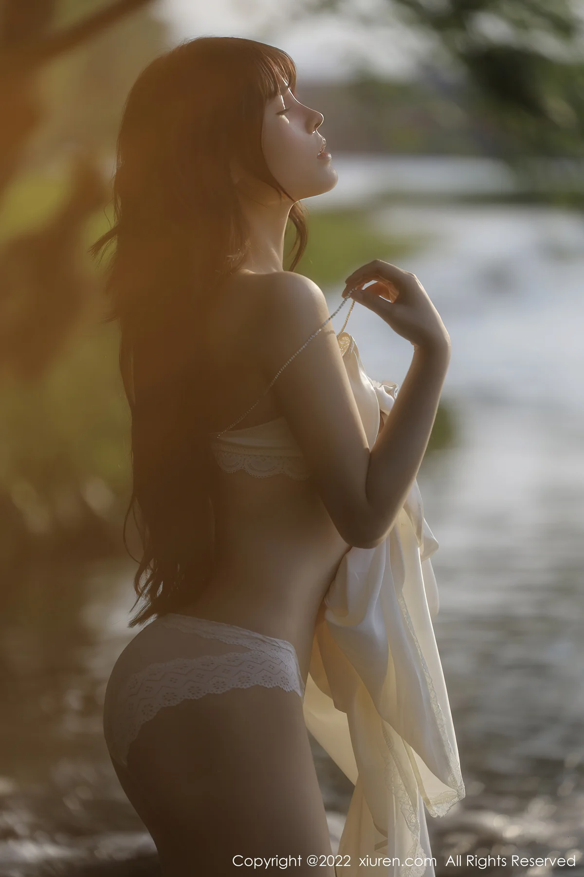 XiuRen 秀人 No.5098 白色蕾丝内衣 许嘉欣 性感写真33 - 45