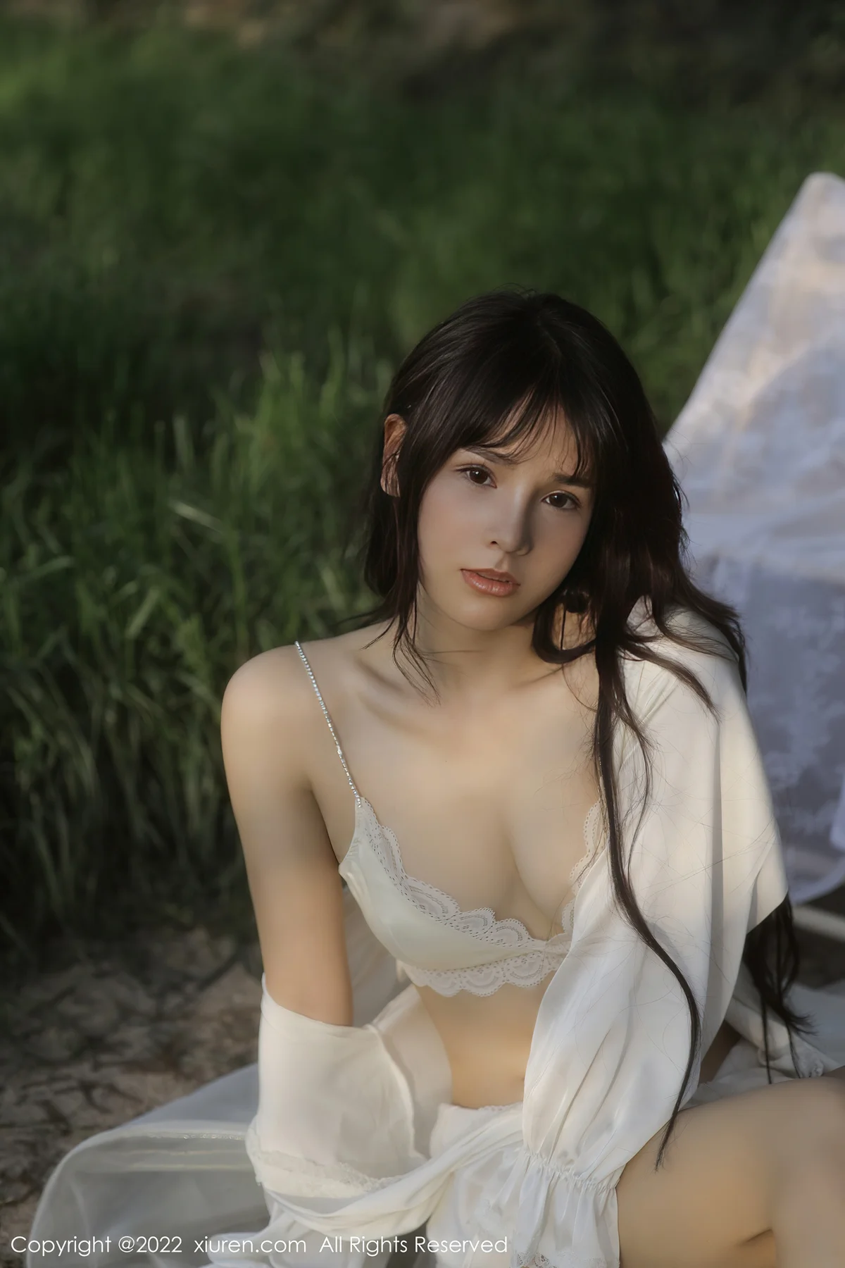 XiuRen 秀人 No.5098 白色蕾丝内衣 许嘉欣 性感写真33 - 53