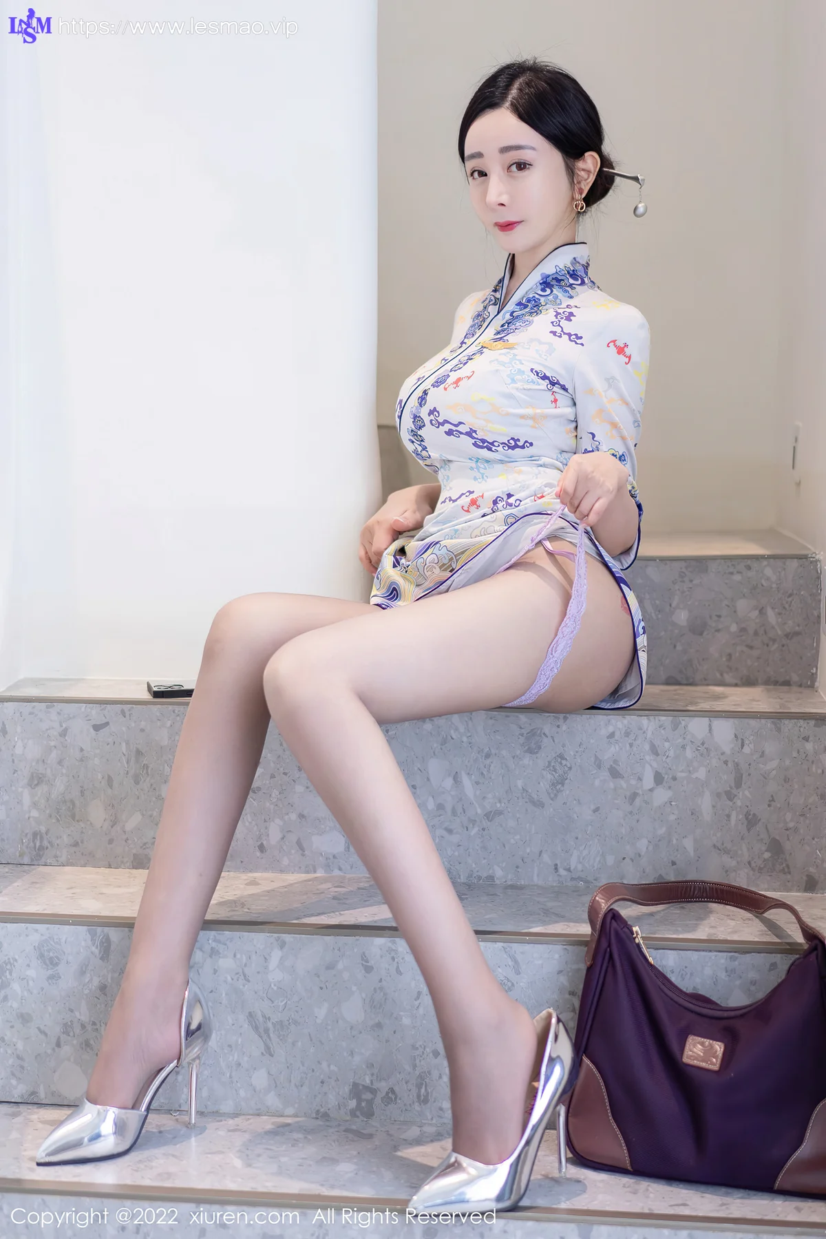 XiuRen 秀人 No.5100 图纹旗袍 允爾 大理旅拍33 - 13