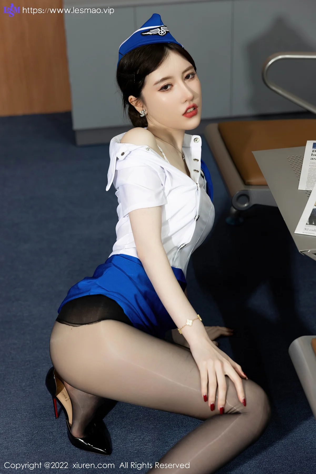 XiuRen 秀人 No.5125 制服诱惑 美桃酱 海南心愿旅拍22 - 23