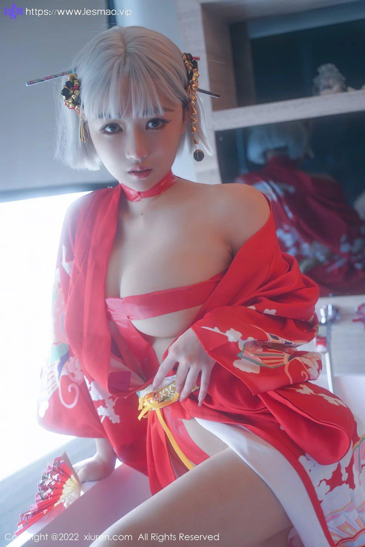 XiuRen 秀人 No.5134 蒸汽浴衣花瓣浴 西门小玉 性感写真33 - 19