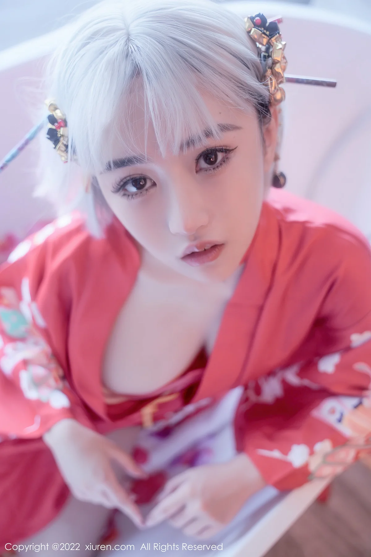 XiuRen 秀人 No.5134 蒸汽浴衣花瓣浴 西门小玉 性感写真33 - 27