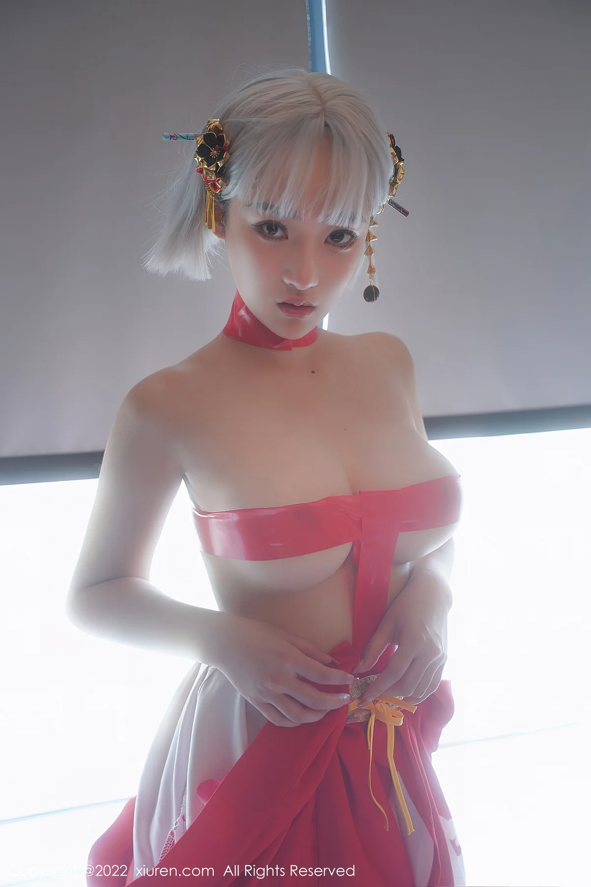 XiuRen 秀人 No.5134 蒸汽浴衣花瓣浴 西门小玉 性感写真33 - 40