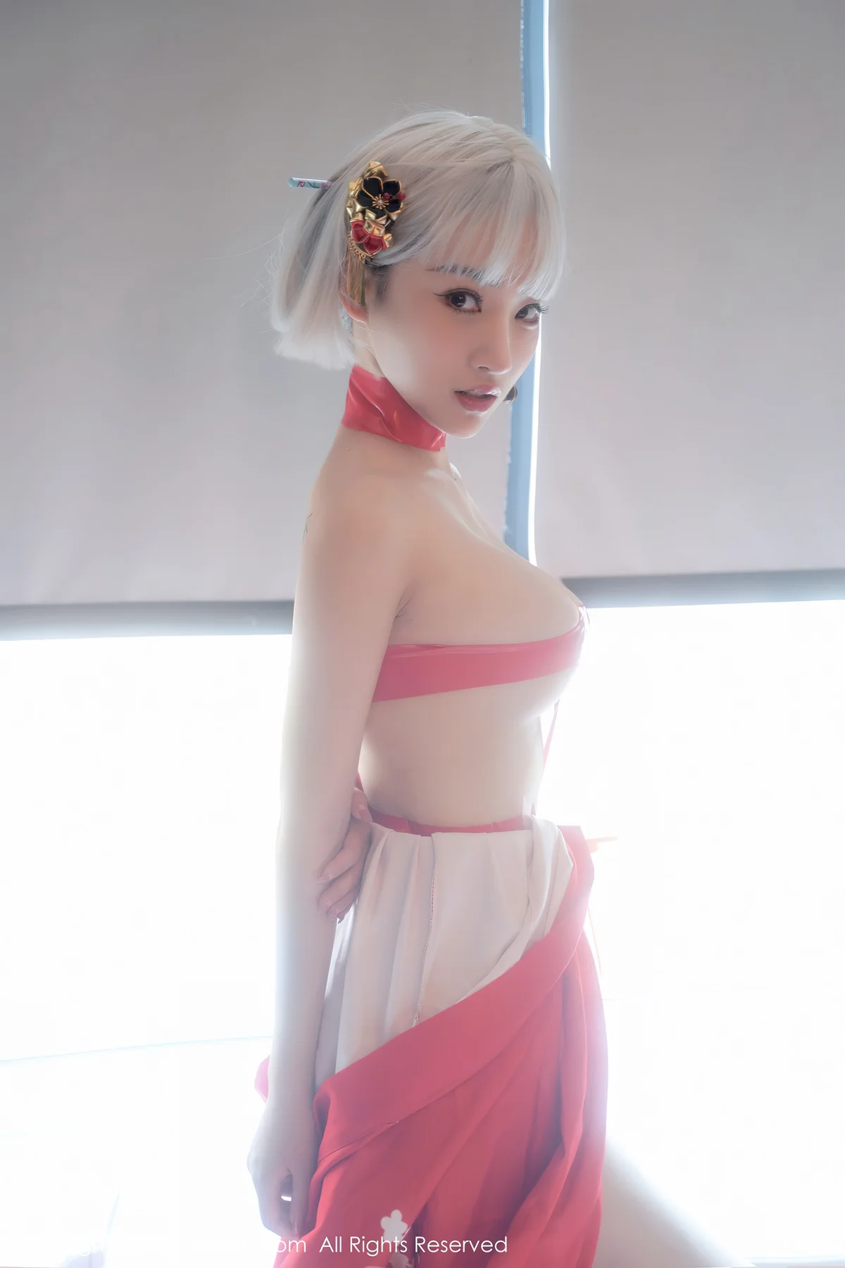 XiuRen 秀人 No.5134 蒸汽浴衣花瓣浴 西门小玉 性感写真33 - 43