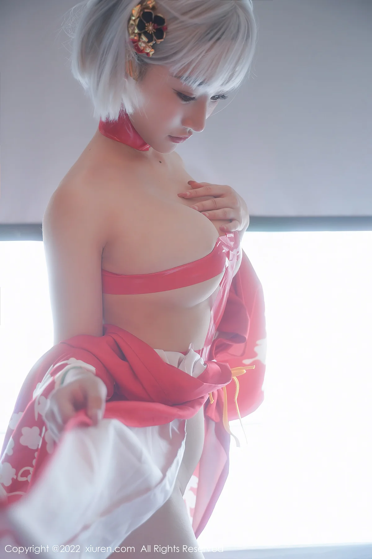XiuRen 秀人 No.5134 蒸汽浴衣花瓣浴 西门小玉 性感写真33 - 46