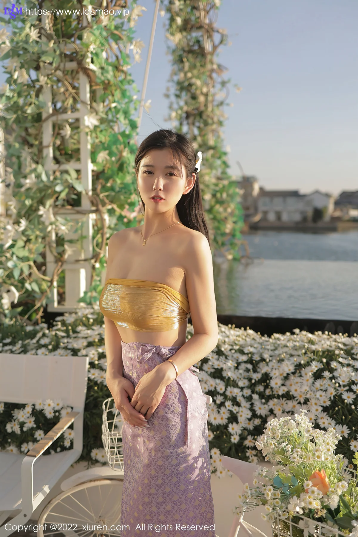 XiuRen 秀人 No.5135 抹胸洱海边 李雅柔182CM 大理旅拍 - 17