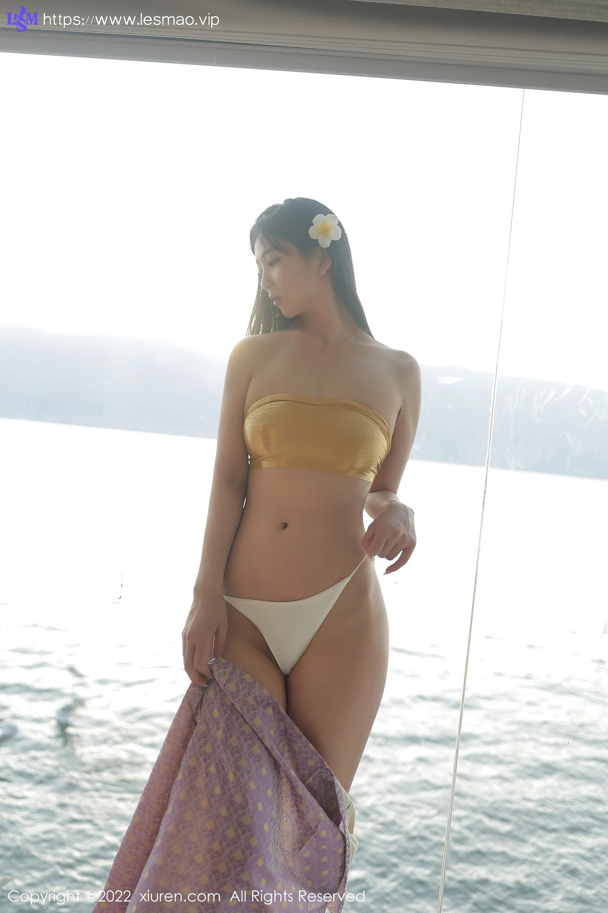 XiuRen 秀人 No.5135 抹胸洱海边 李雅柔182CM 大理旅拍 - 44