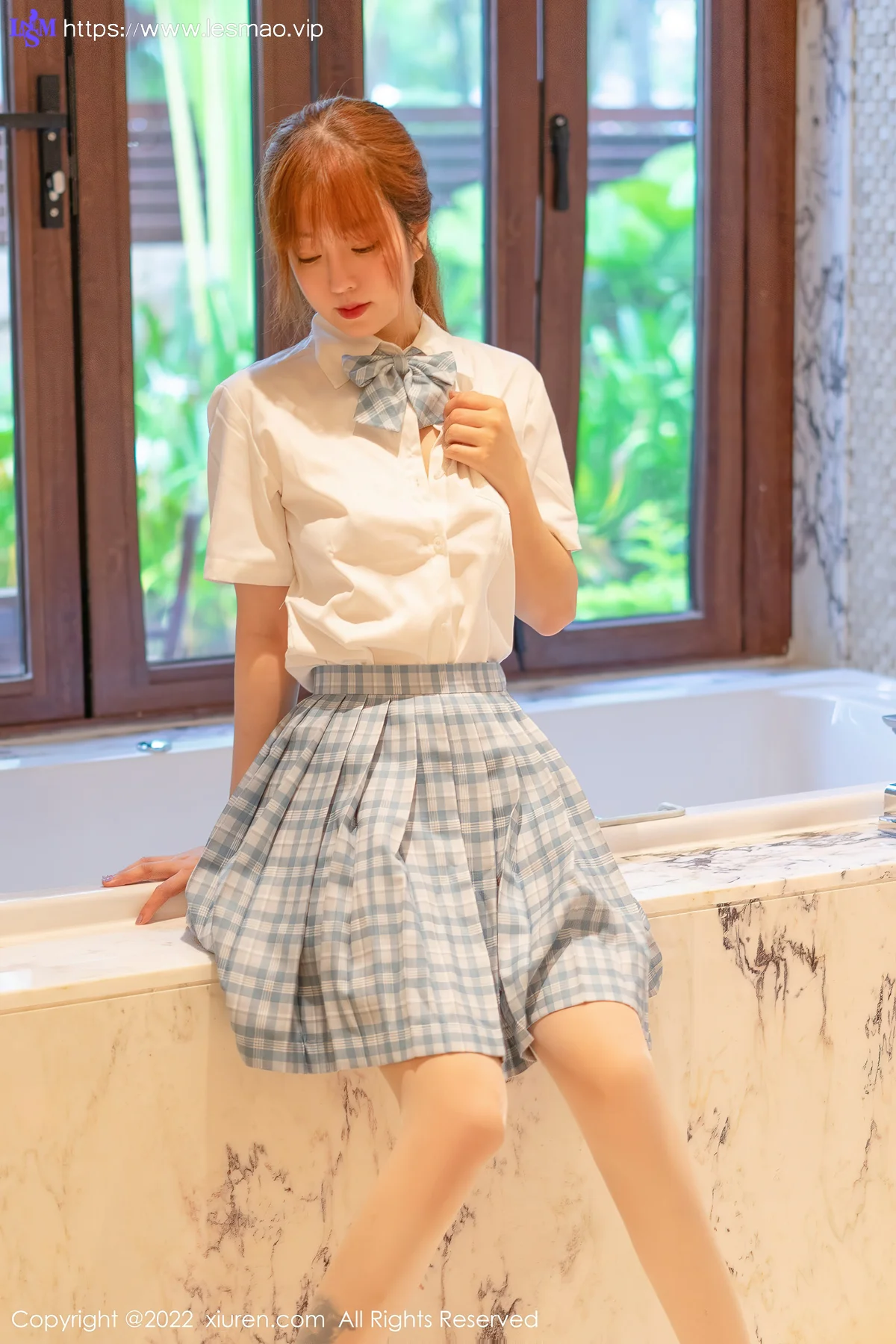 XiuRen 秀人 No.5137 jk格子裙 王雨纯 性感写真1 - 17