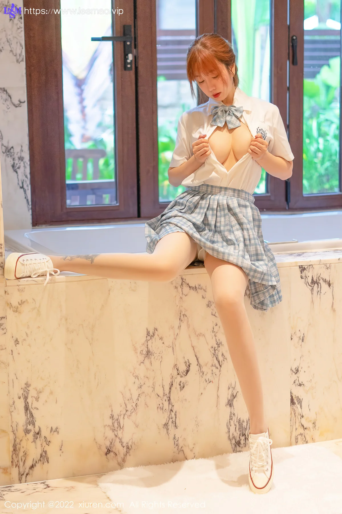 XiuRen 秀人 No.5137 jk格子裙 王雨纯 性感写真1 - 20