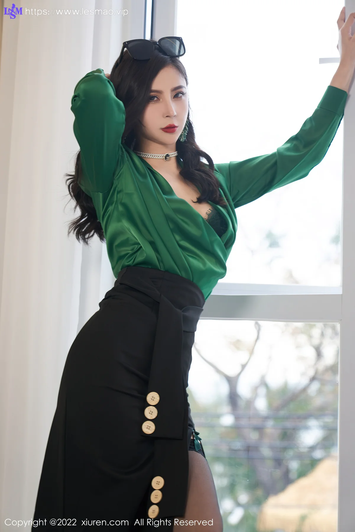 XiuRen 秀人 No.5153 绿色蕾丝内衣 小蛮妖Yummy 性感写真11 - 21