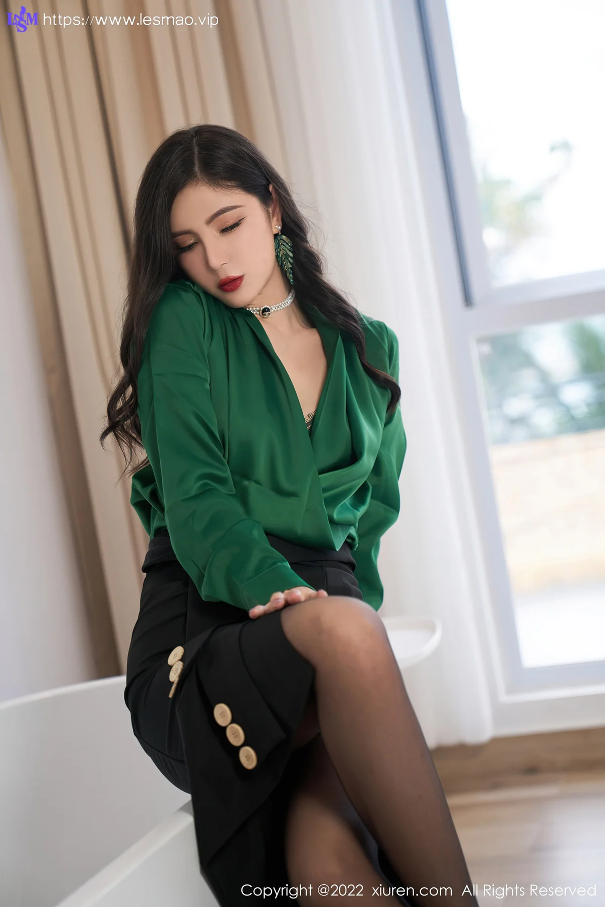 XiuRen 秀人 No.5153 绿色蕾丝内衣 小蛮妖Yummy 性感写真11 - 25