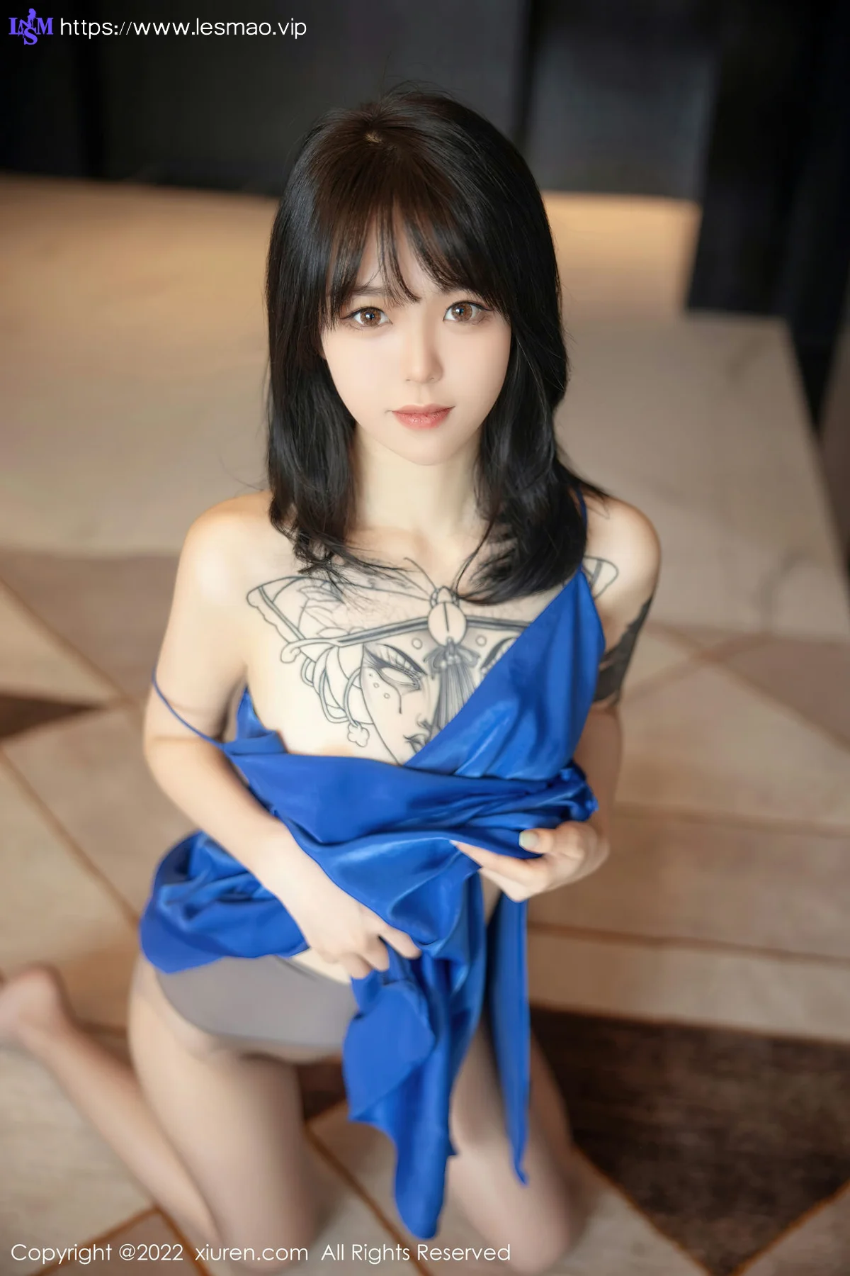 XiuRen 秀人 No.5165 奶瓶. 蓝色吊带裙性感写真11 - 28