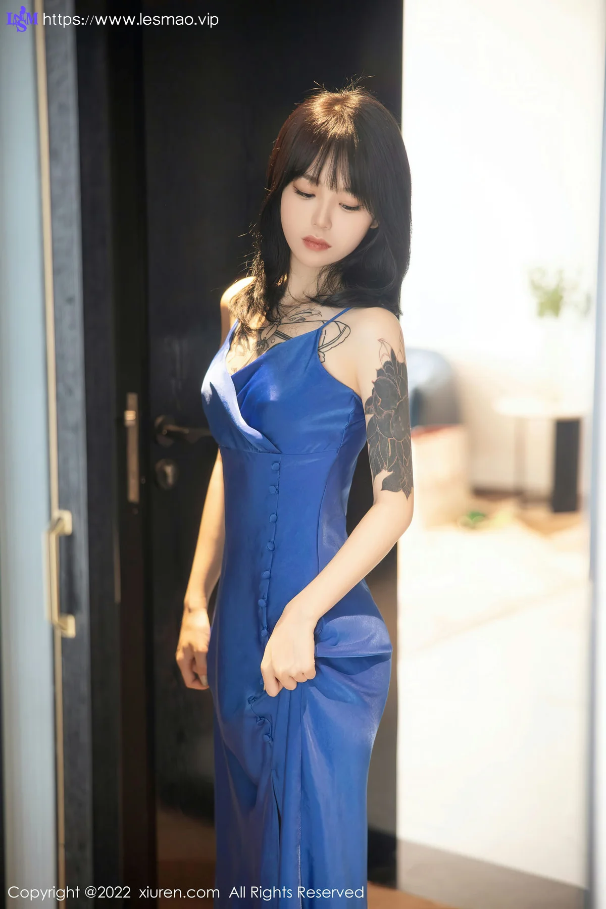 XiuRen 秀人 No.5165 奶瓶. 蓝色吊带裙性感写真11 - 29