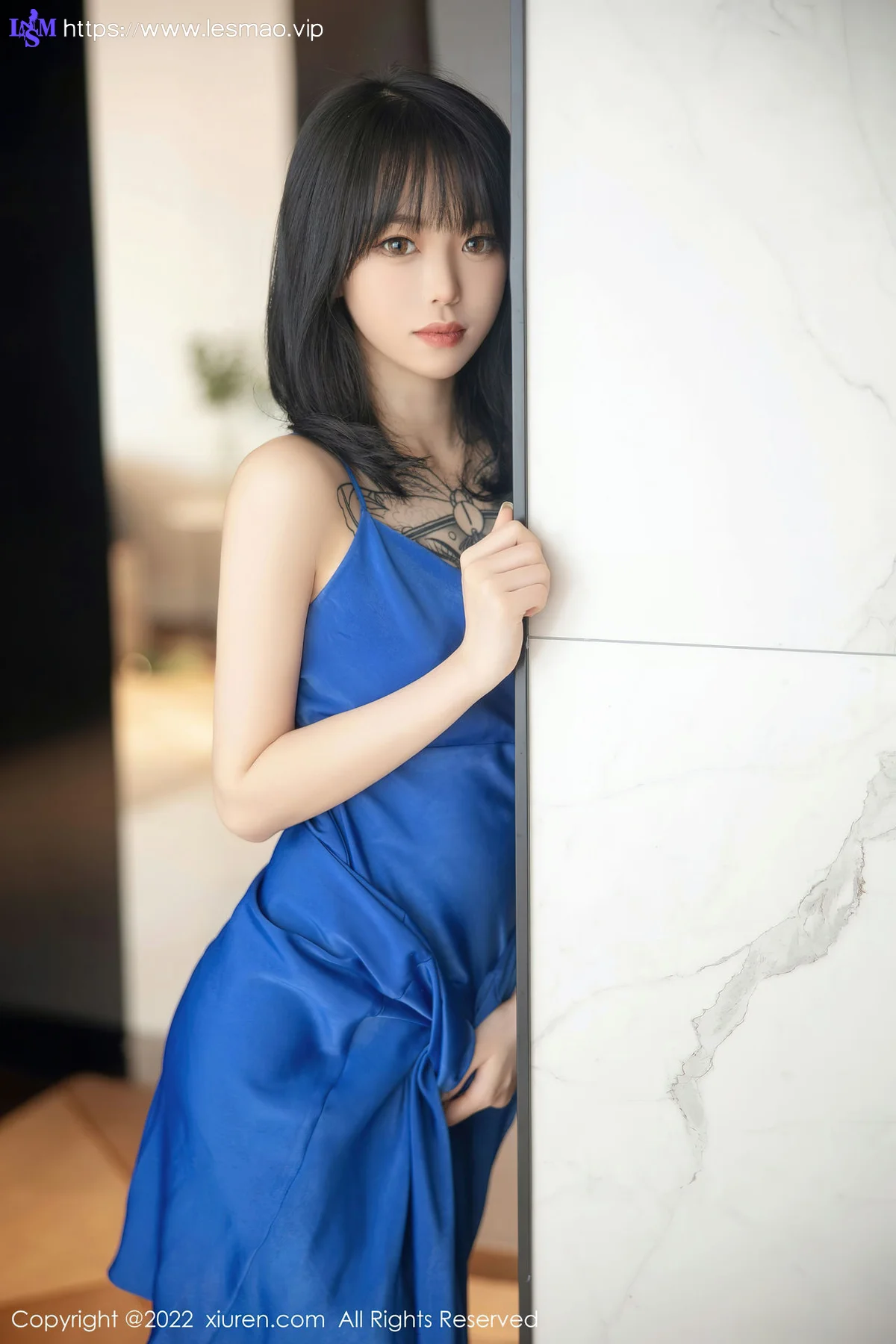 XiuRen 秀人 No.5165 奶瓶. 蓝色吊带裙性感写真11 - 30