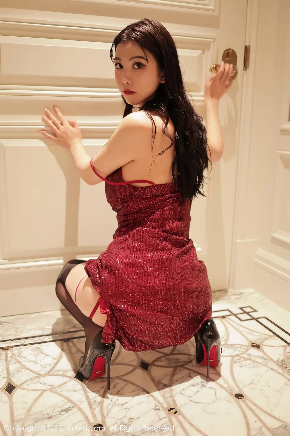 XiuRen 秀人 No.5178 诱人黑丝 李雅柔182CM 澳门旅拍 - 22