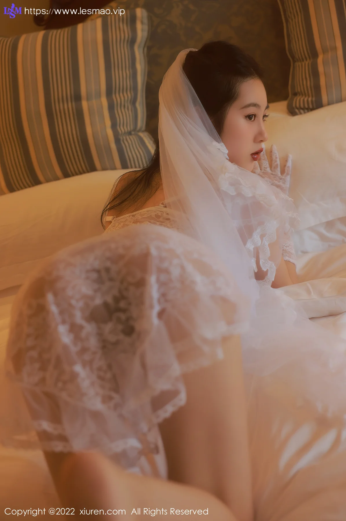 XiuRen 秀人 No.5208 白色婚纱服饰 谢晚晚 澳门旅拍3 - 33